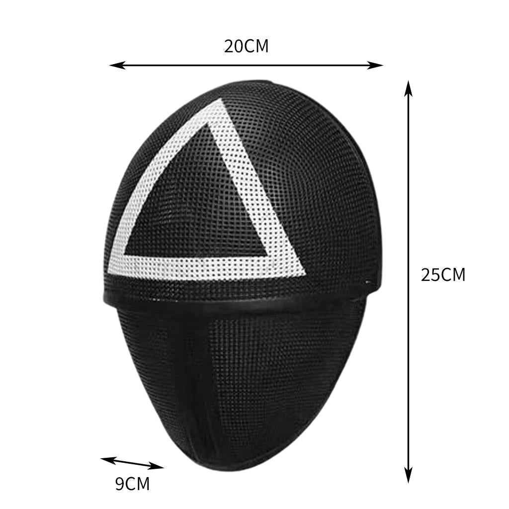 Squid Game Mask TV Cosplay Masquerade Horror Costume Party PP Triangle