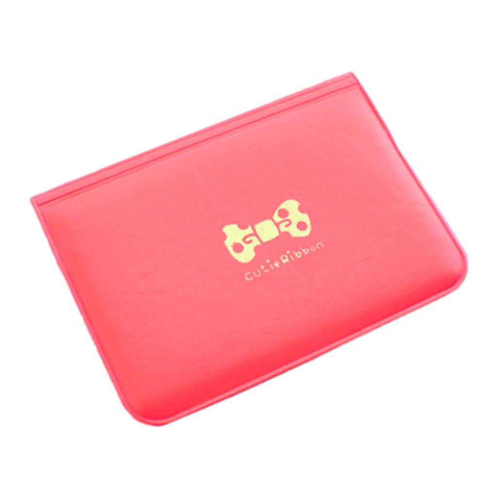 Credit Card Holder Men Women Pocket Minimalist Protector Thin Card Organizer Red