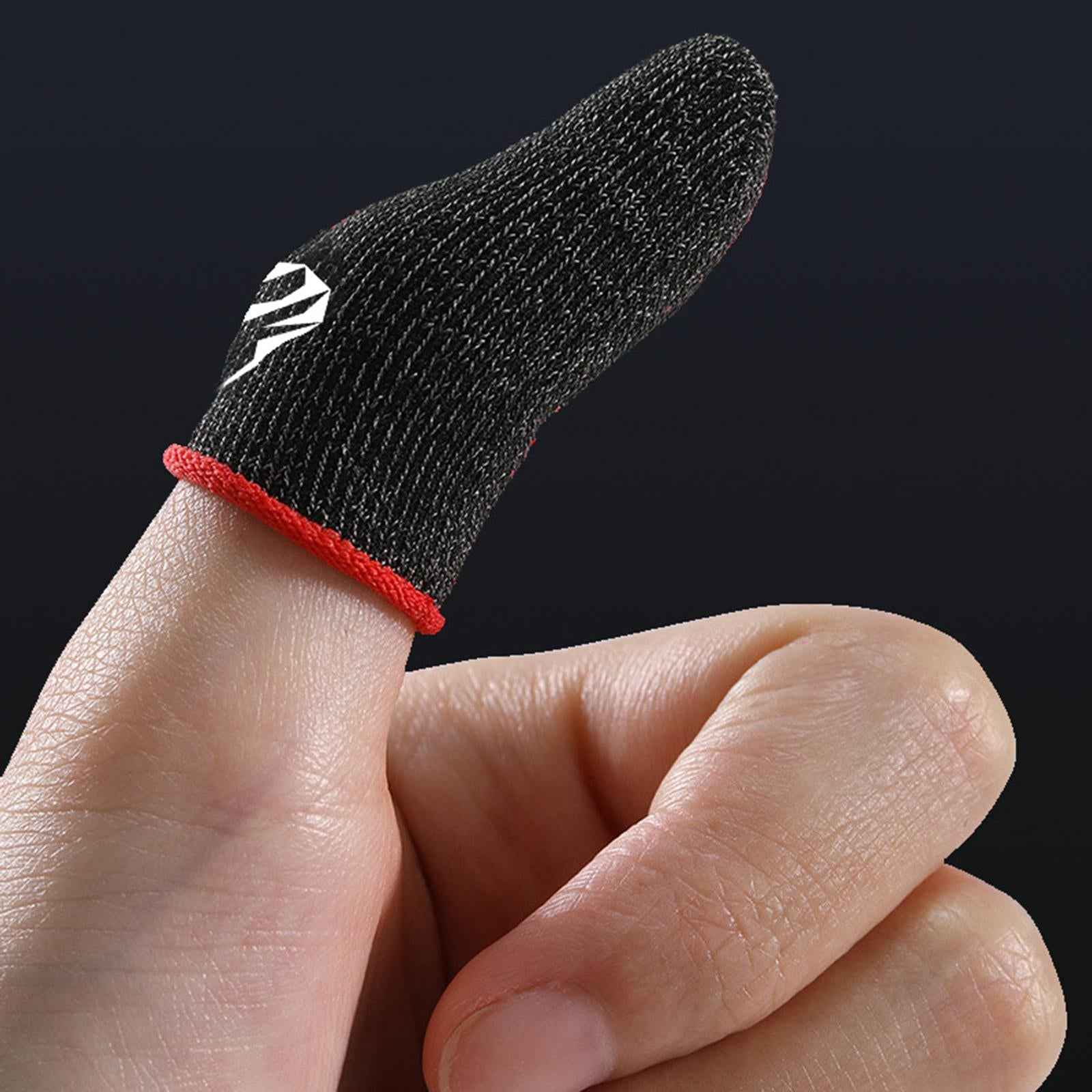 Phone Mobile Game Finger Sleeve Thumb Gloves Sweatproof For Game Equipment Red