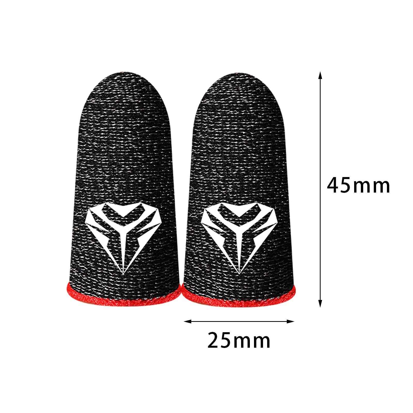 Phone Mobile Game Finger Sleeve Thumb Gloves Sweatproof For Game Equipment Red