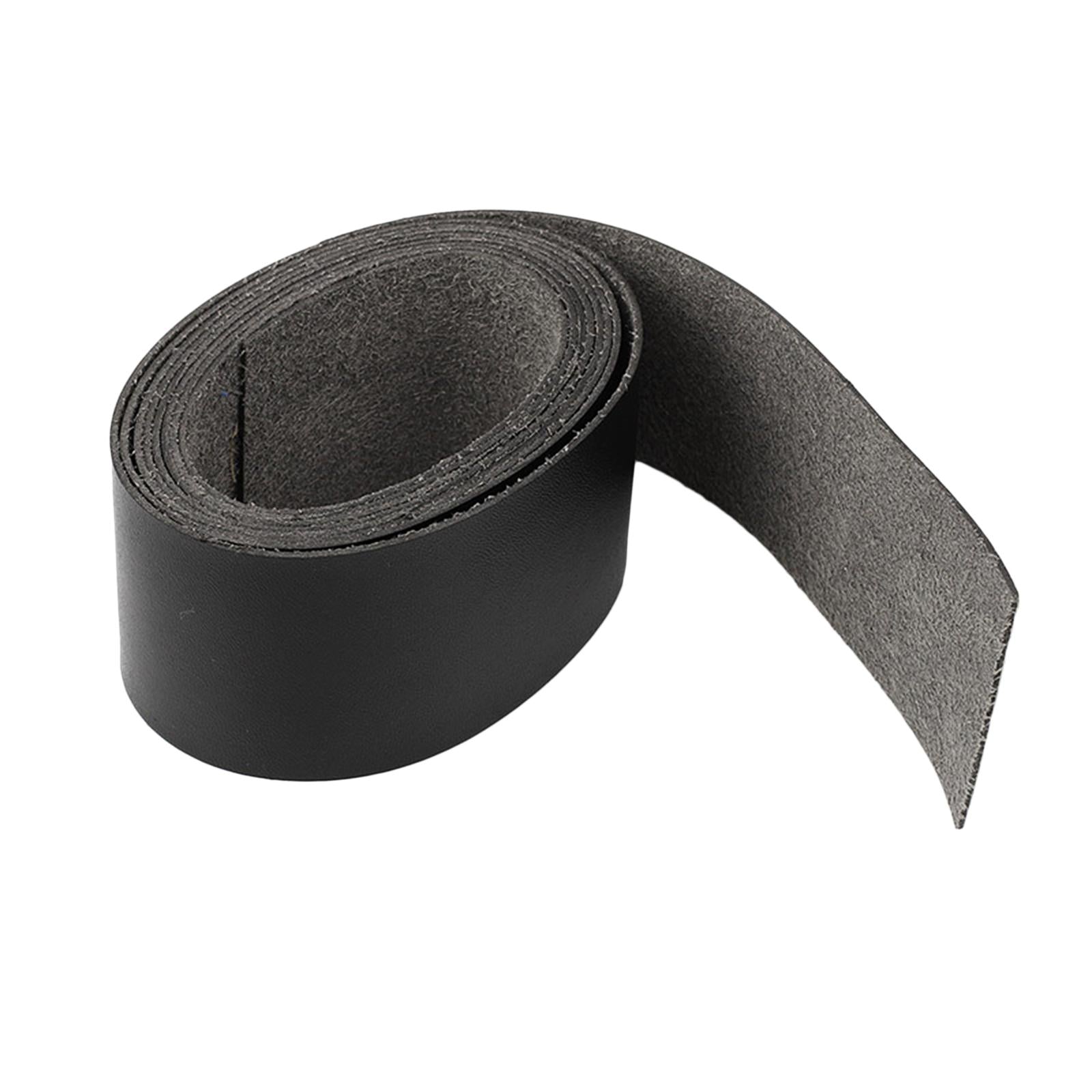 2m Leather Strap Strips Bag Belt Leathercraft Projects Pet Collars Garment Black