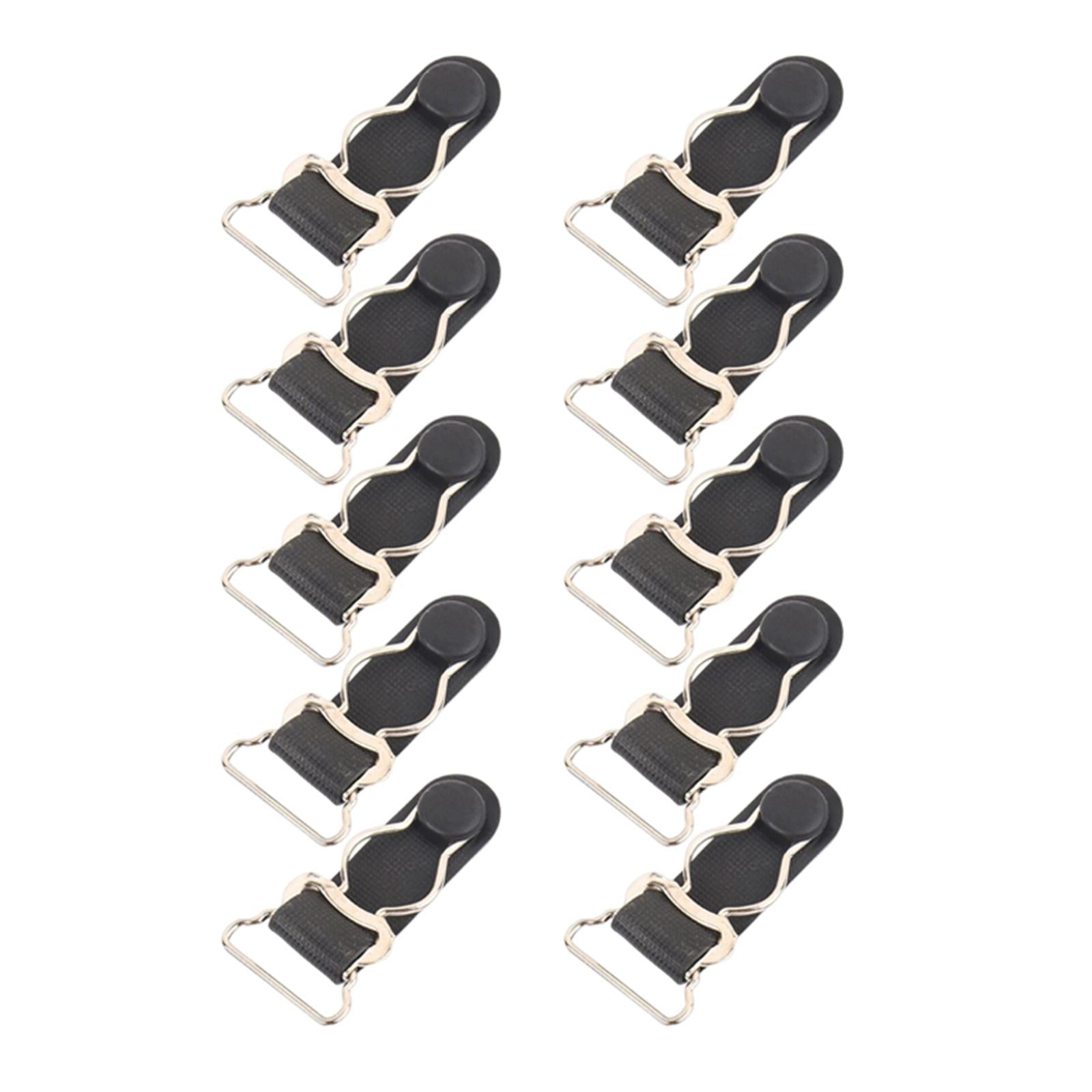 10Pcs Durable Garter Belt Fastener Clips Anti Skid for Men Leg Garter Shorts