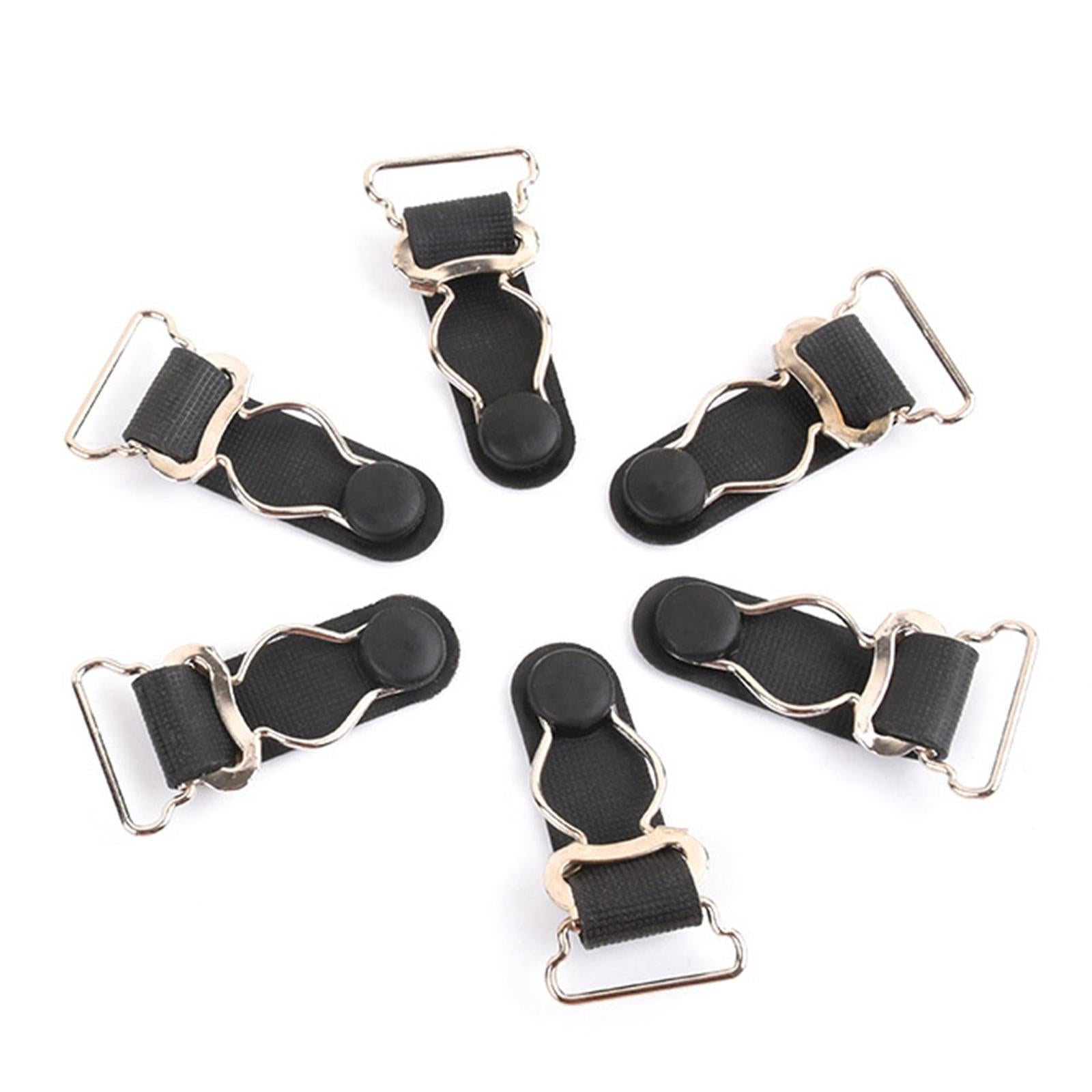 10Pcs Durable Garter Belt Fastener Clips Anti Skid for Men Leg Garter Shorts