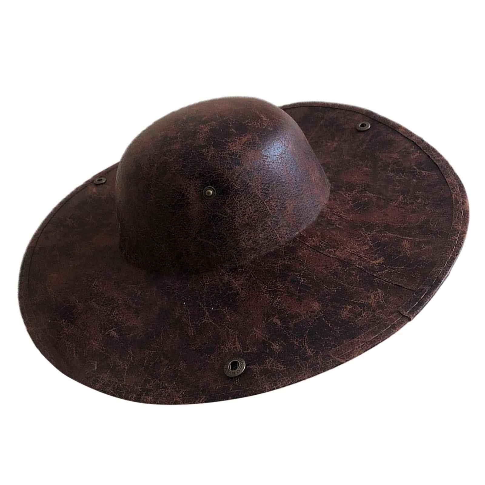 Faux Leather Pirate Hat for Halloween Play Games of Adventure and Mischief