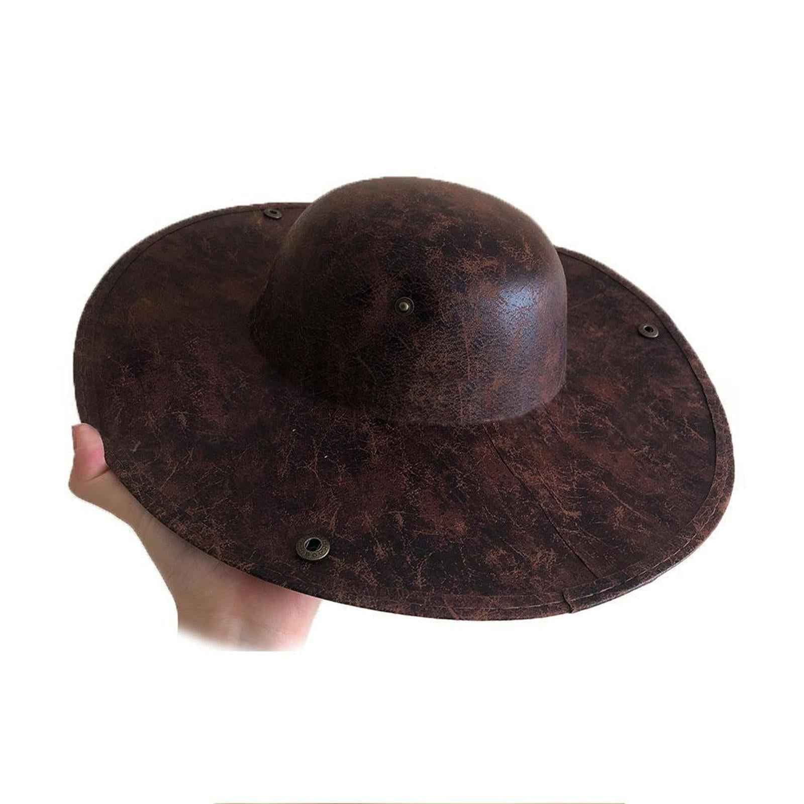 Faux Leather Pirate Hat for Halloween Play Games of Adventure and Mischief