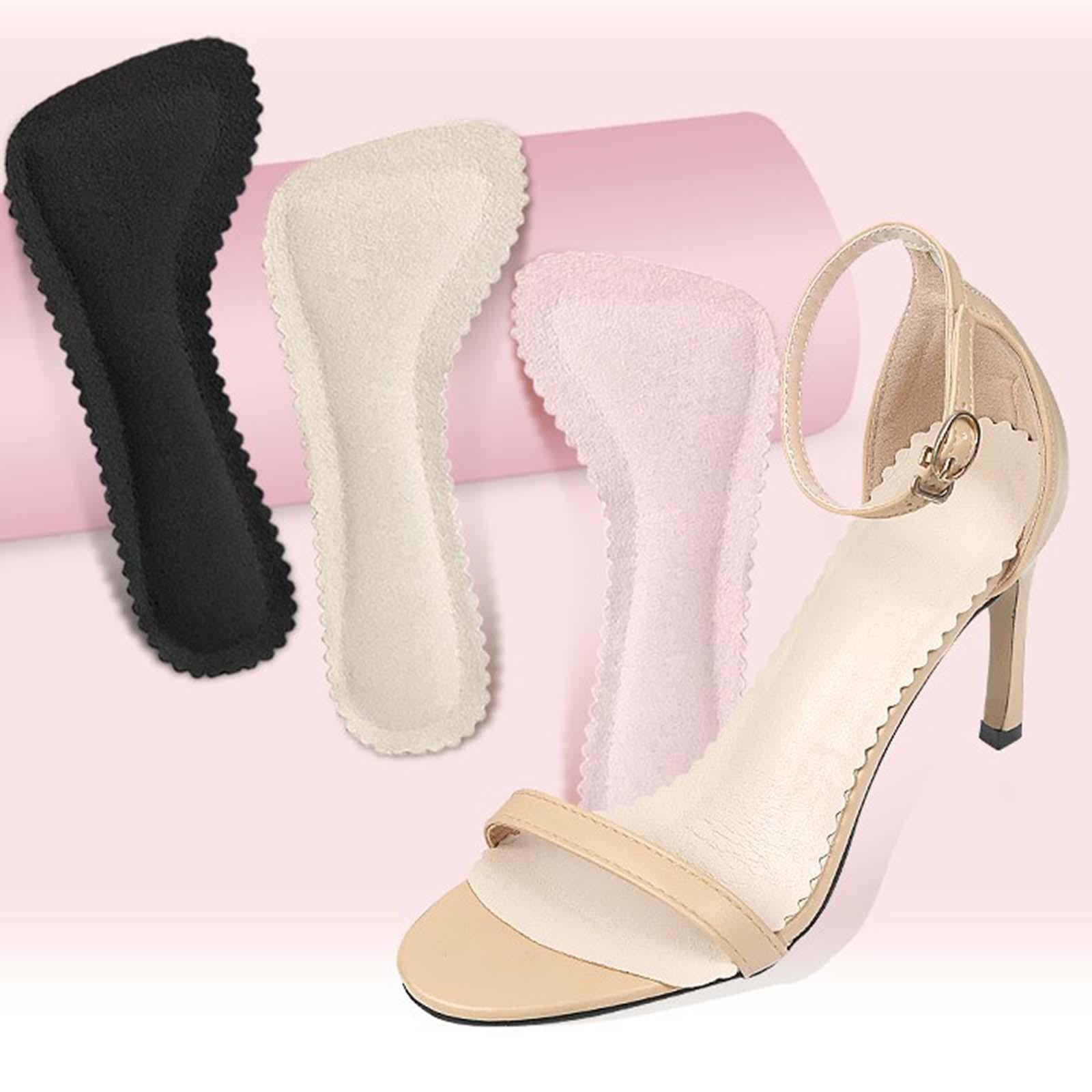 2 Pairs High Heel Shoe Pad Anti Slip Sweat Absorption Comfortable Pink