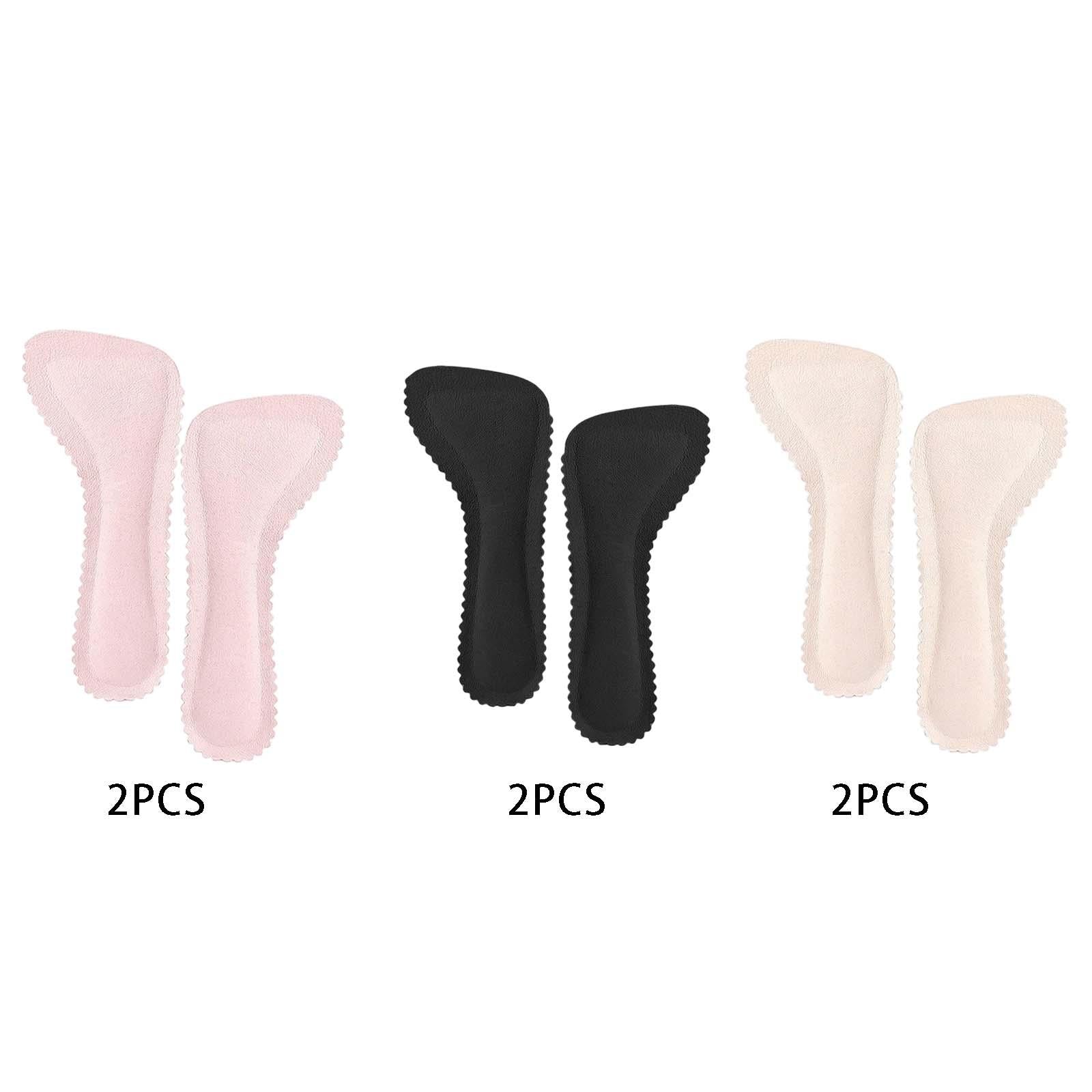 2 Pairs High Heel Shoe Pad Anti Slip Sweat Absorption Comfortable Pink