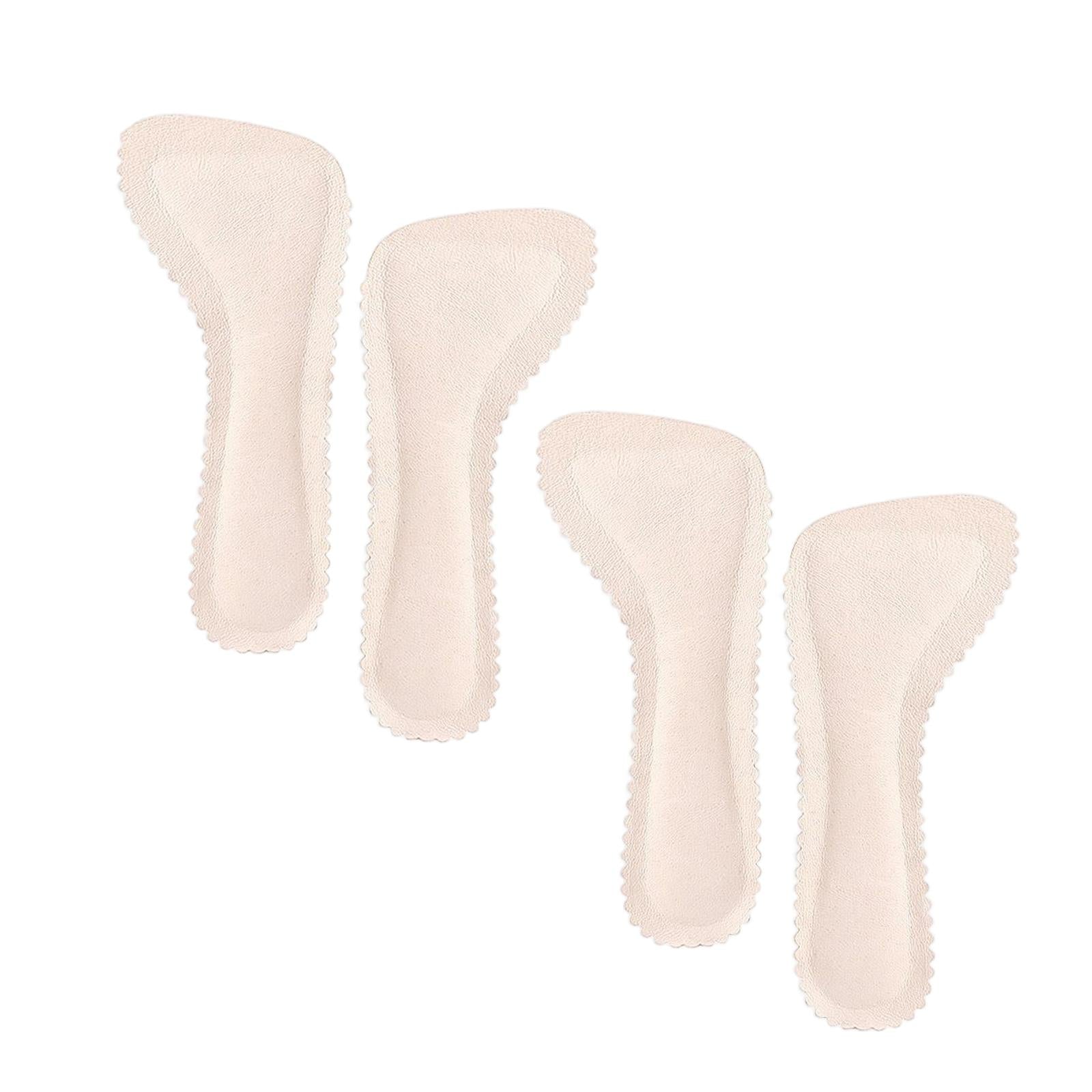 2 Pairs High Heel Shoe Pad Anti Slip Sweat Absorption Comfortable Apricot