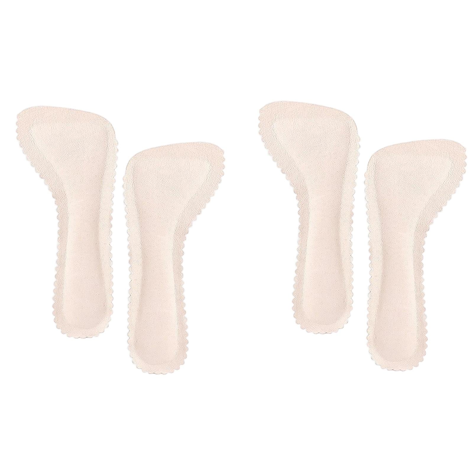 2 Pairs High Heel Shoe Pad Anti Slip Sweat Absorption Comfortable Apricot