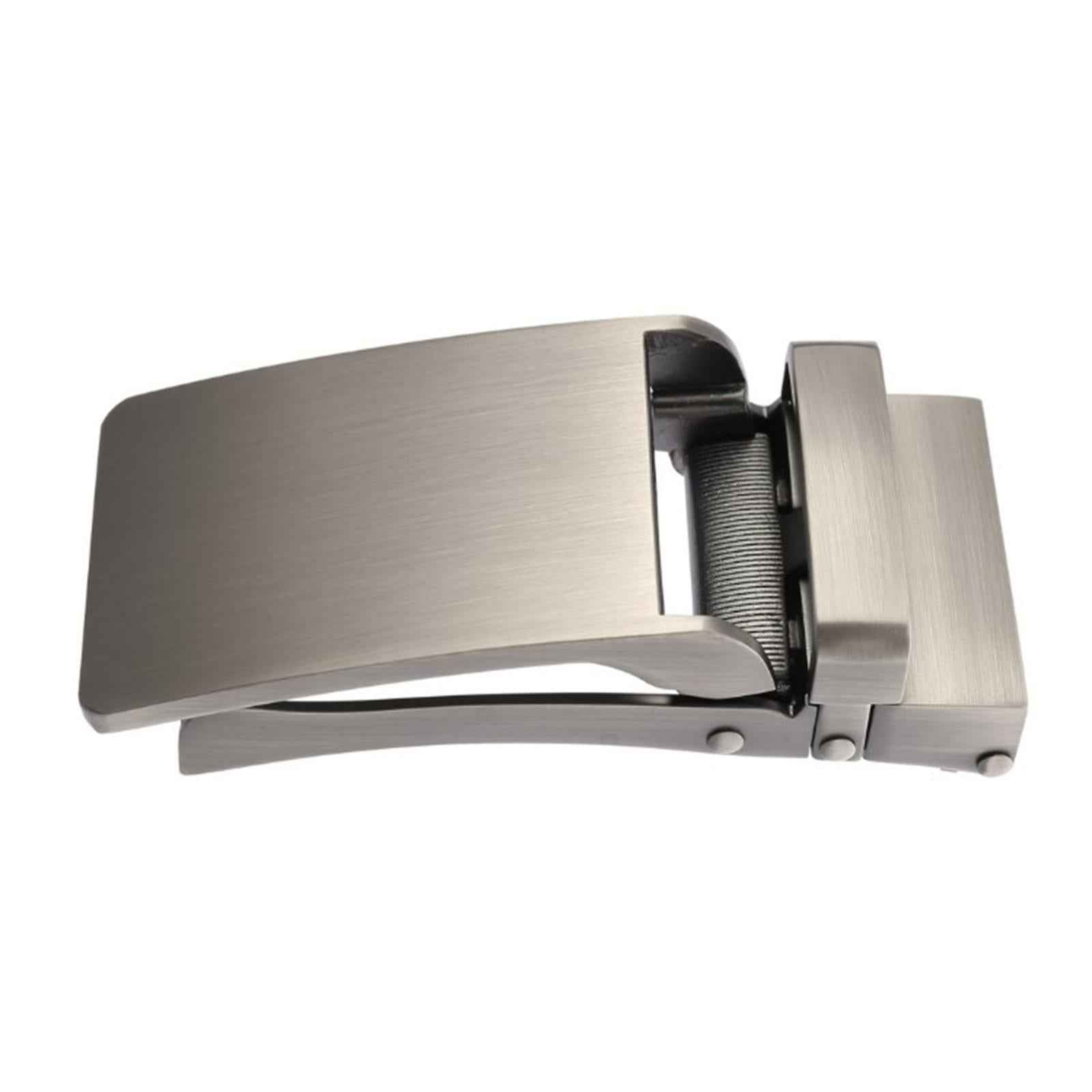 Rectangle Automatic Buckle for 30-31mm Belt Men Pants Belt Buckles Belt Head Matte Silver