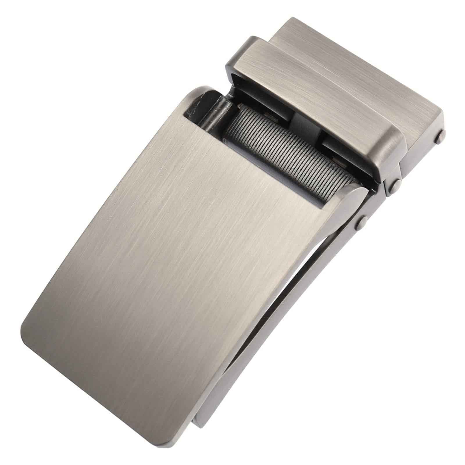 Rectangle Automatic Buckle for 30-31mm Belt Men Pants Belt Buckles Belt Head Matte Silver