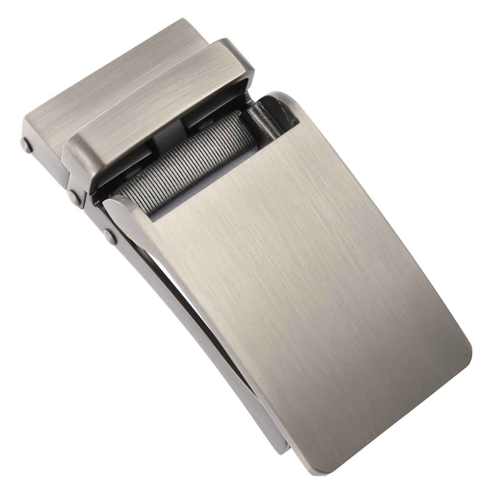 Rectangle Automatic Buckle for 30-31mm Belt Men Pants Belt Buckles Belt Head Matte Silver