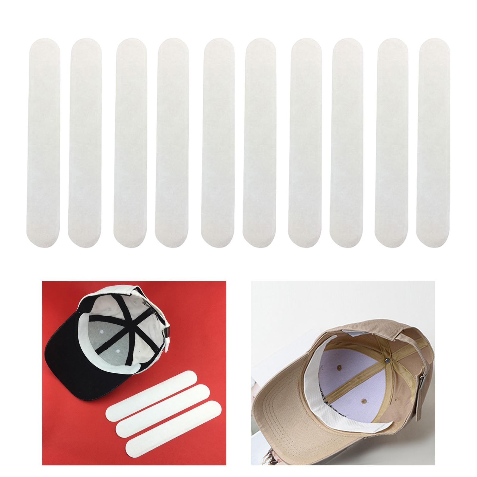 3xHat Sweat Liner Disposable Hat Size Reducer Tighten Reducing Tape for Mens 10x Green White