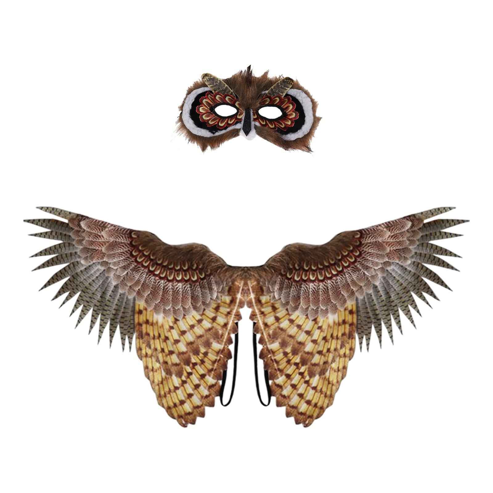 Kids Owl Masks Decorative Face Cover for Halloween Photo Prop Masquerade