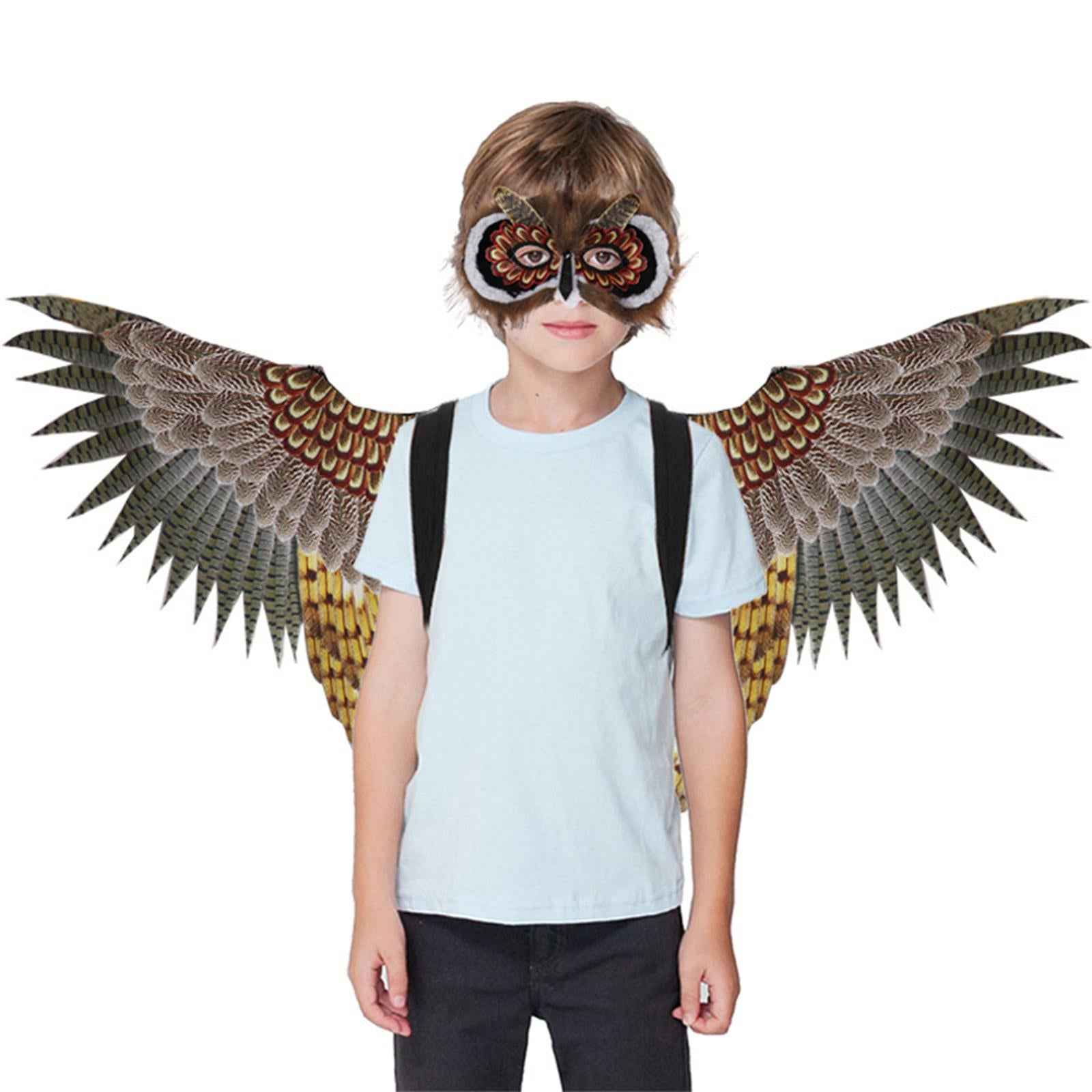 Kids Owl Masks Decorative Face Cover for Halloween Photo Prop Masquerade