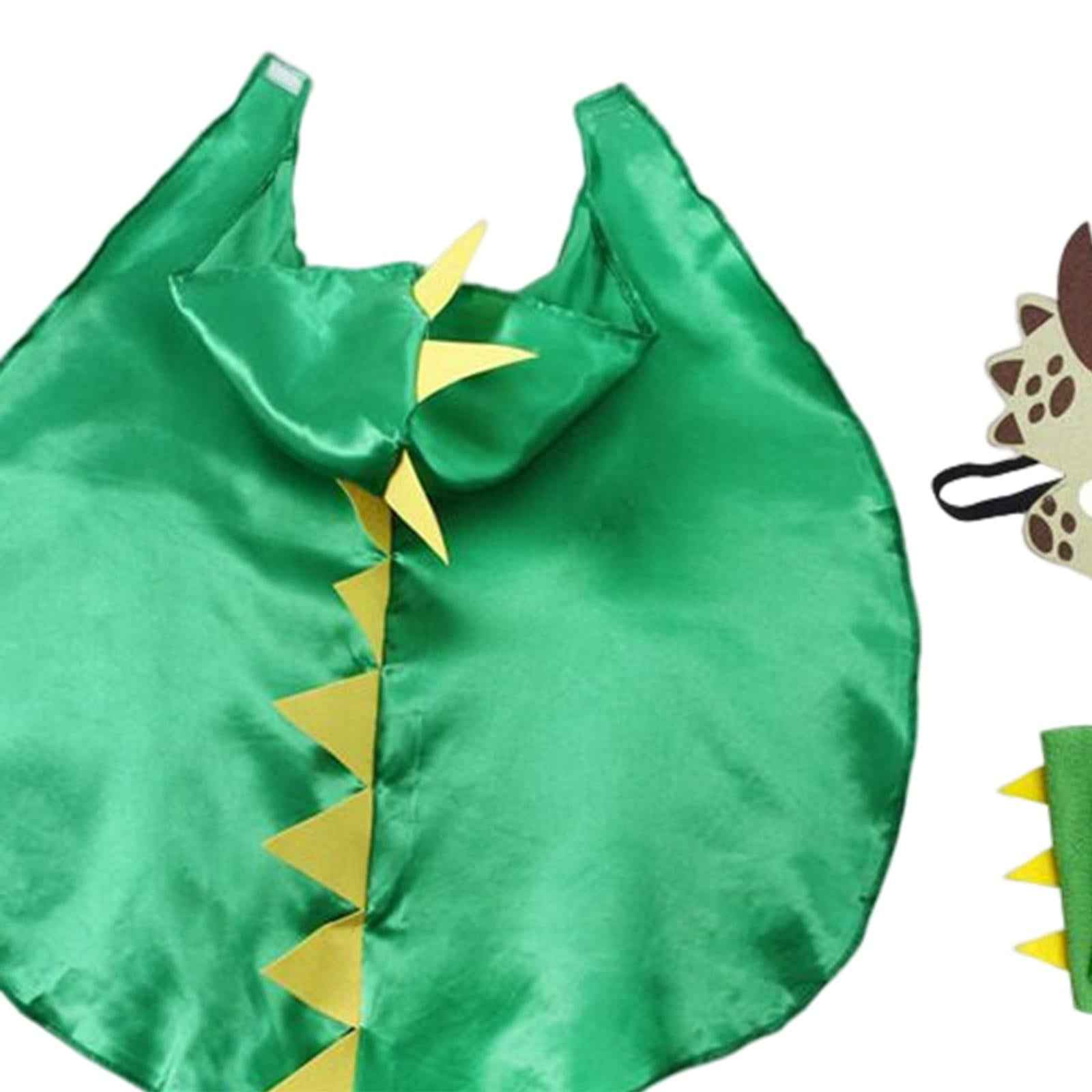 Dragon Clothing Trick or Treating Cape Cosplay Cartoon for Halloween Gifts Green