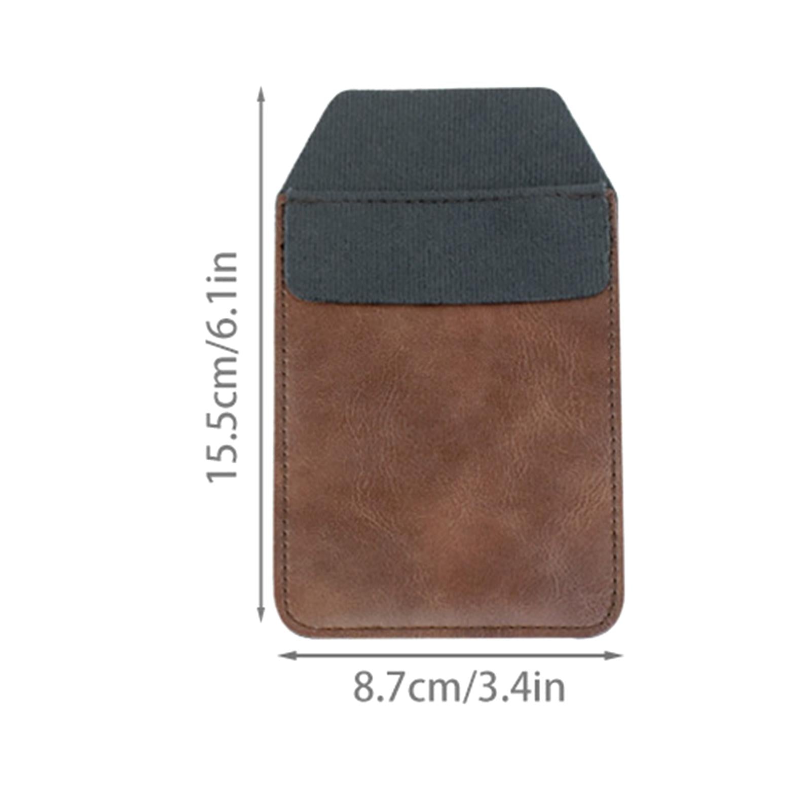 4xPocket Protector Leak Thick PU Leather for Shirts Pants Lab Coats Coffee