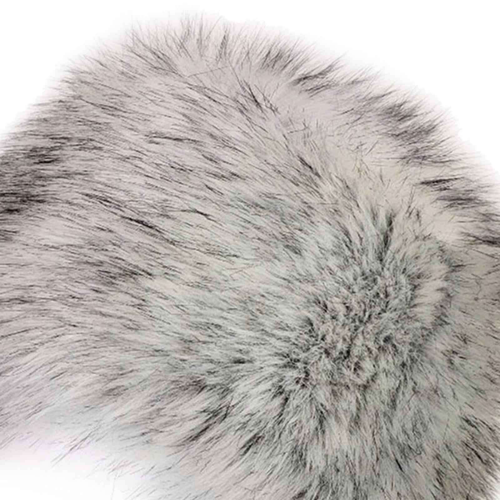 Winter Faux Fur Hat Headwear Motorcycle Windproof Cossack Russian Ski Cap White Black