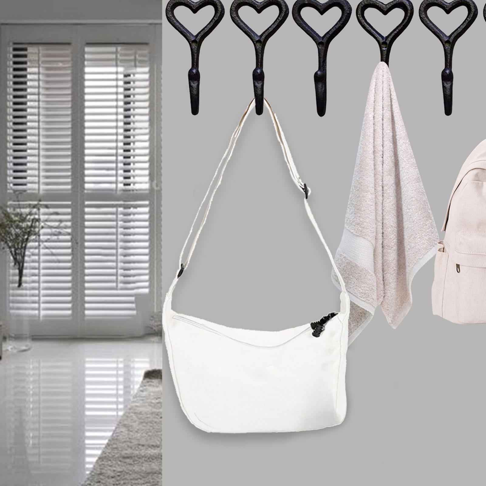 Women Crossbody Bags Underarm Bags Satchels Canvas Shoulder Bag for Sports White