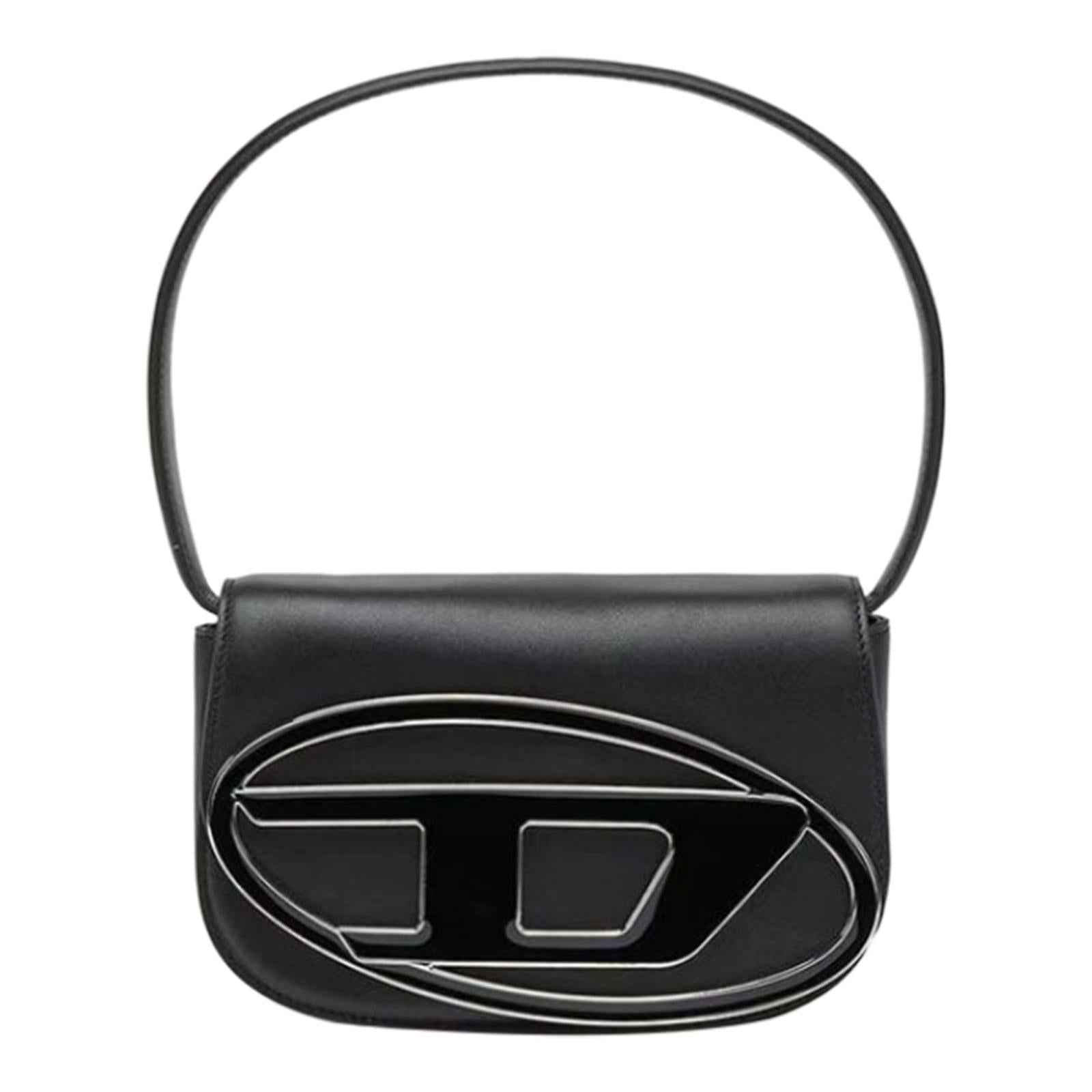 Womens Shoulder Bag Trendy Lightweight Clutch Purse PU Leather Underarm Bag Black