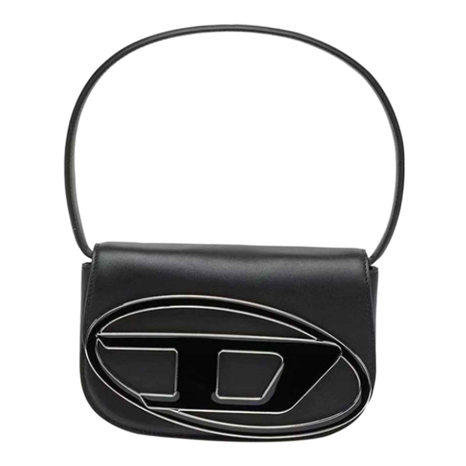 Womens Shoulder Bag Trendy Lightweight Clutch Purse PU Leather Underarm Bag Black