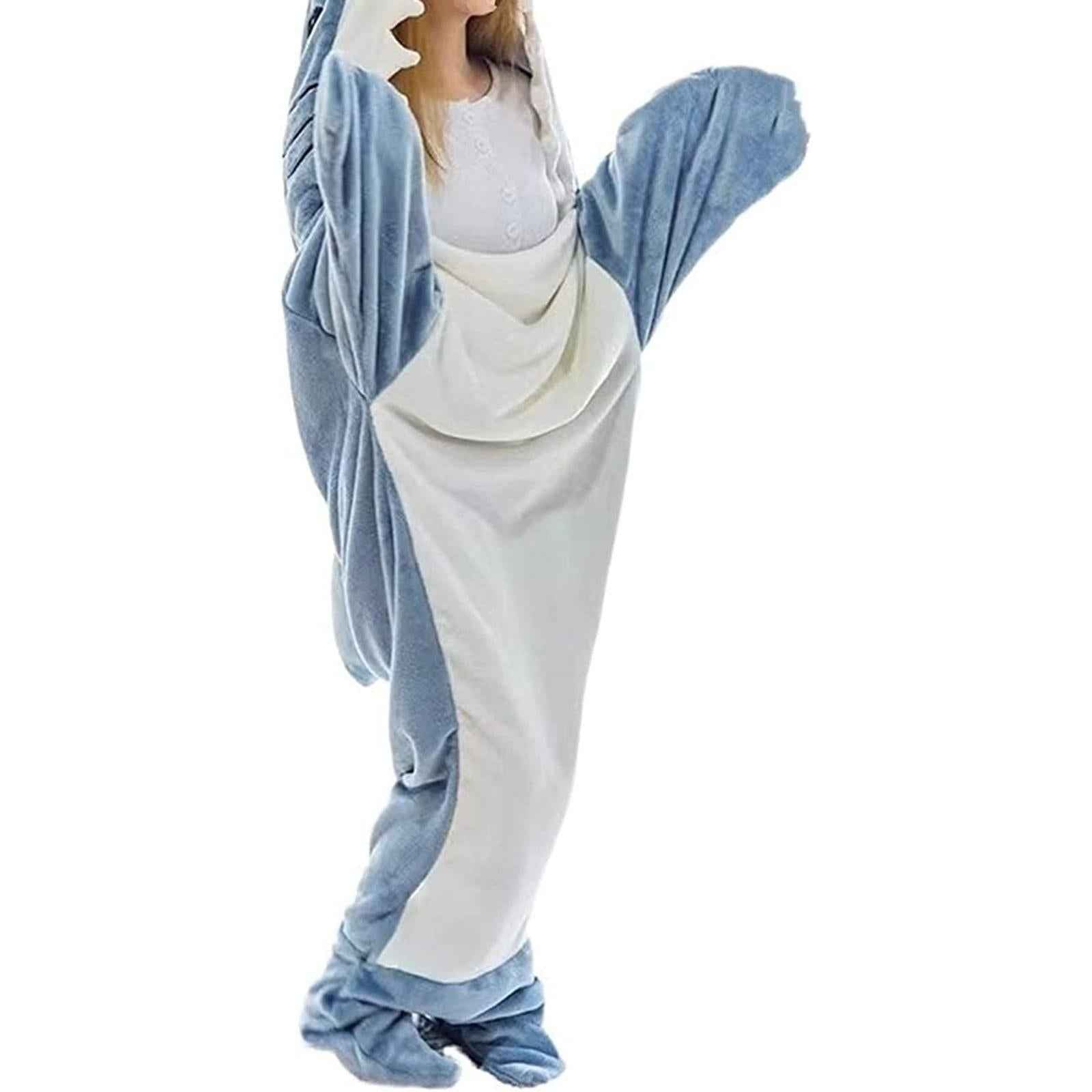 Wearable Shark Blanket Cosplay Hooded Easter Pajama Home Animal Sleeping Bag
