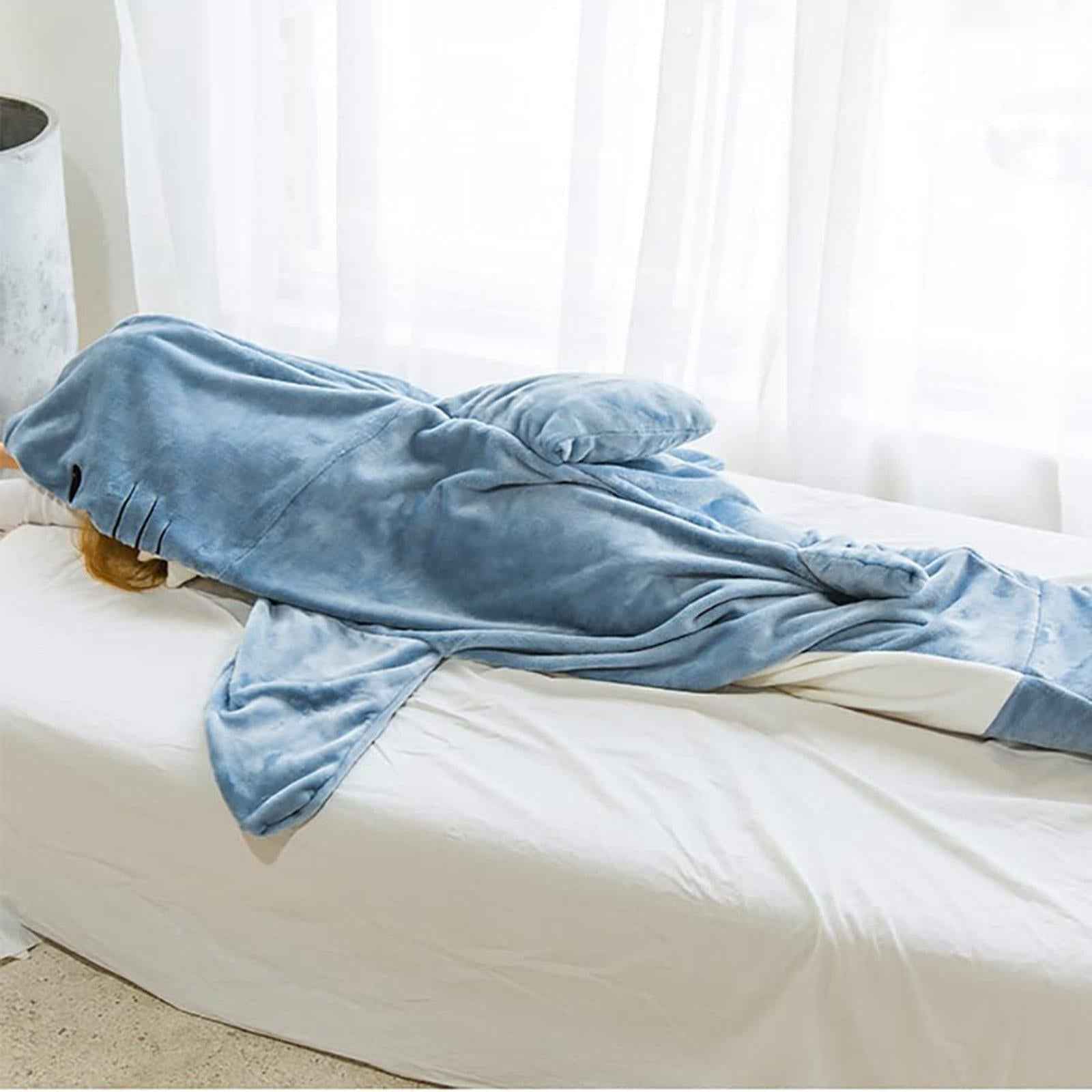 Wearable Shark Blanket Cosplay Hooded Easter Pajama Home Animal Sleeping Bag