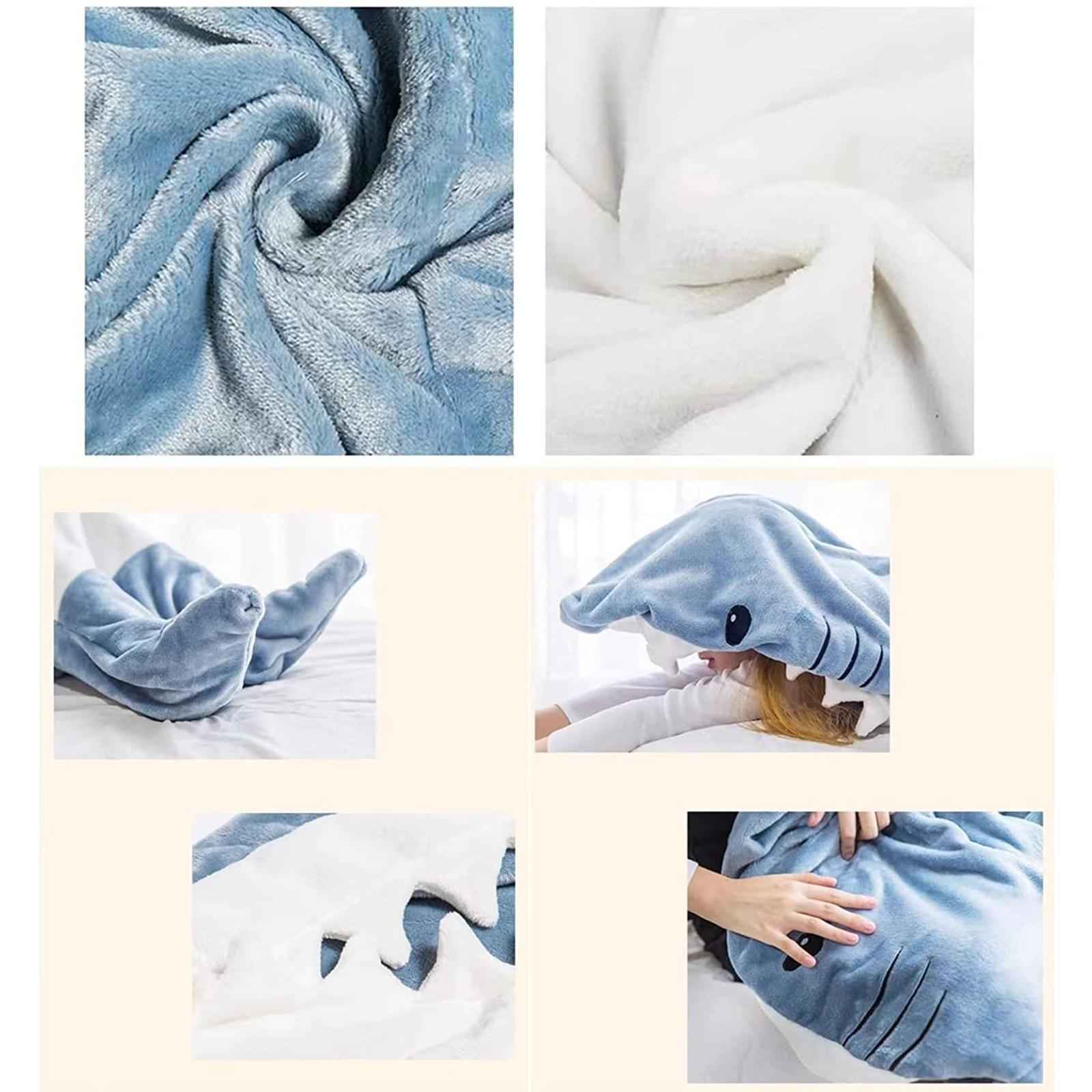 Wearable Shark Blanket Cosplay Hooded Easter Pajama Home Animal Sleeping Bag