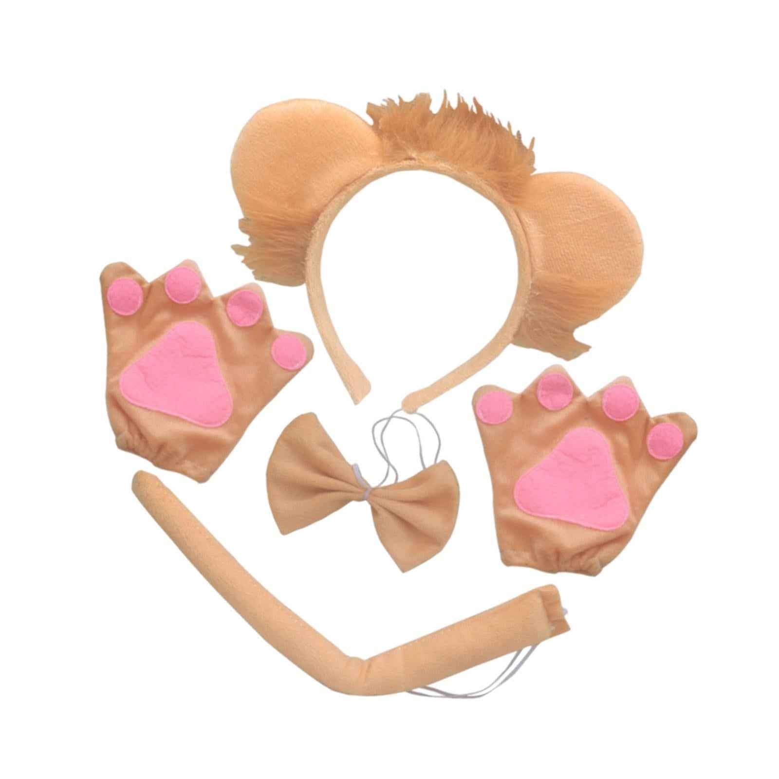 Lion Tail Ears Costume Set Cosplay for Masquerade Stage Performance Birthday