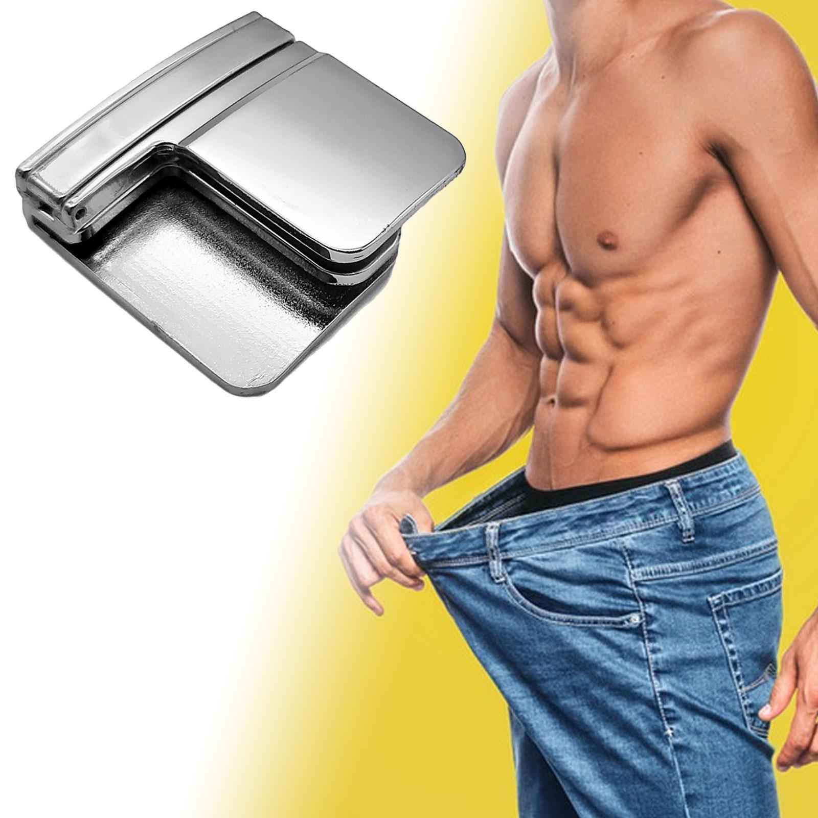 Pants Clips for Waist Adjustable Pants Waist Clip Metal Pant Waist Tightener Silver