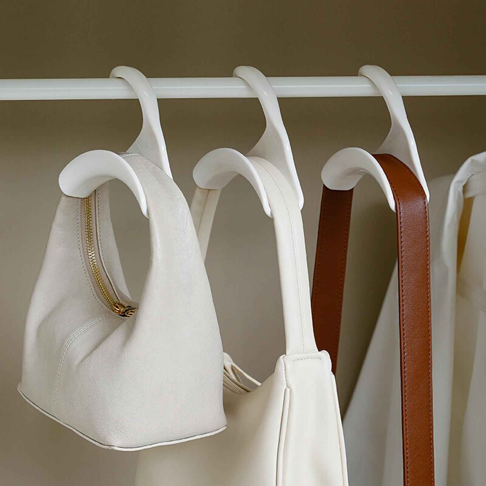 Purse Hanger Hook Wardrobe Tote Bag Rack Holder for Handbags Satchels Purses White Black