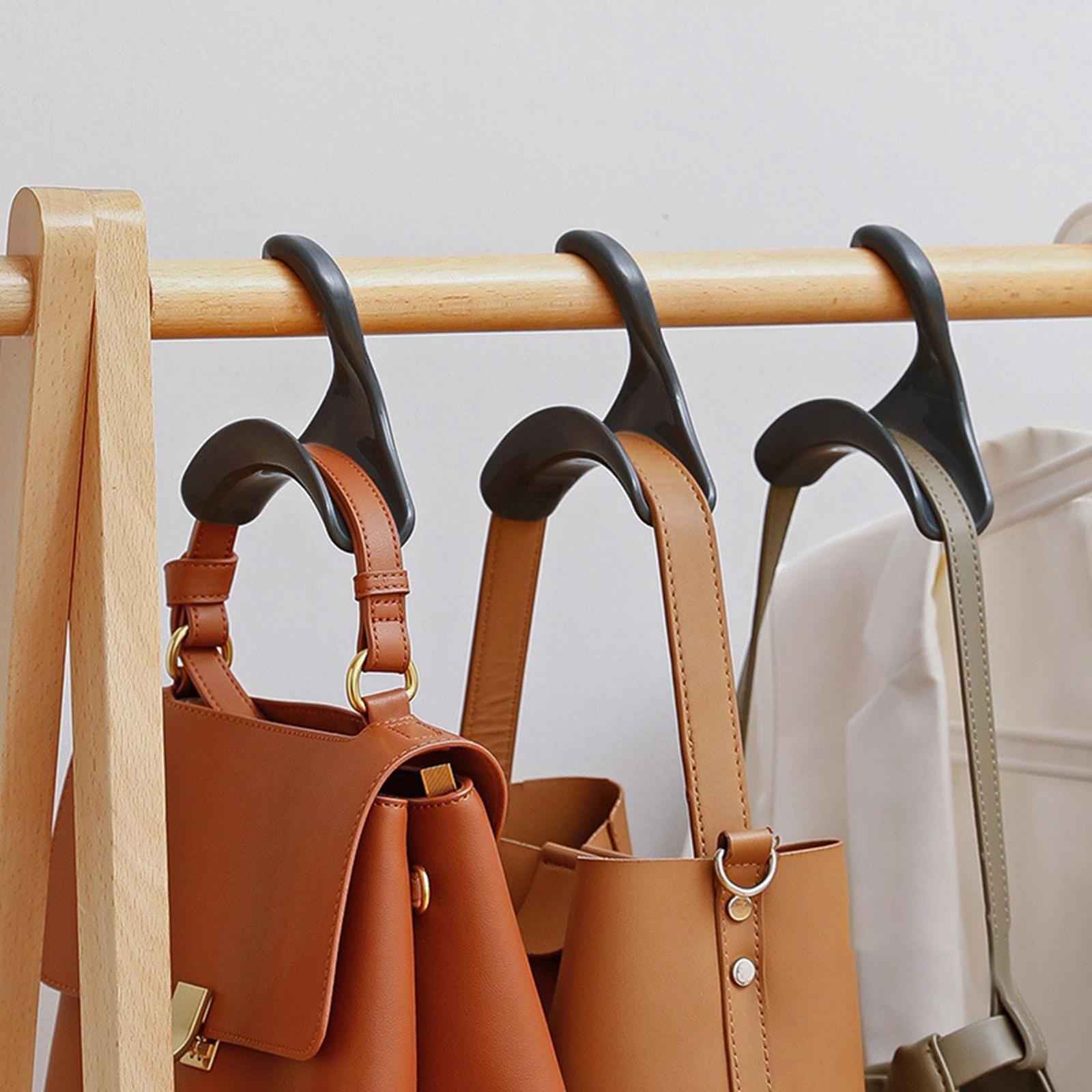 Purse Hanger Hook Wardrobe Tote Bag Rack Holder for Handbags Satchels Purses White Black