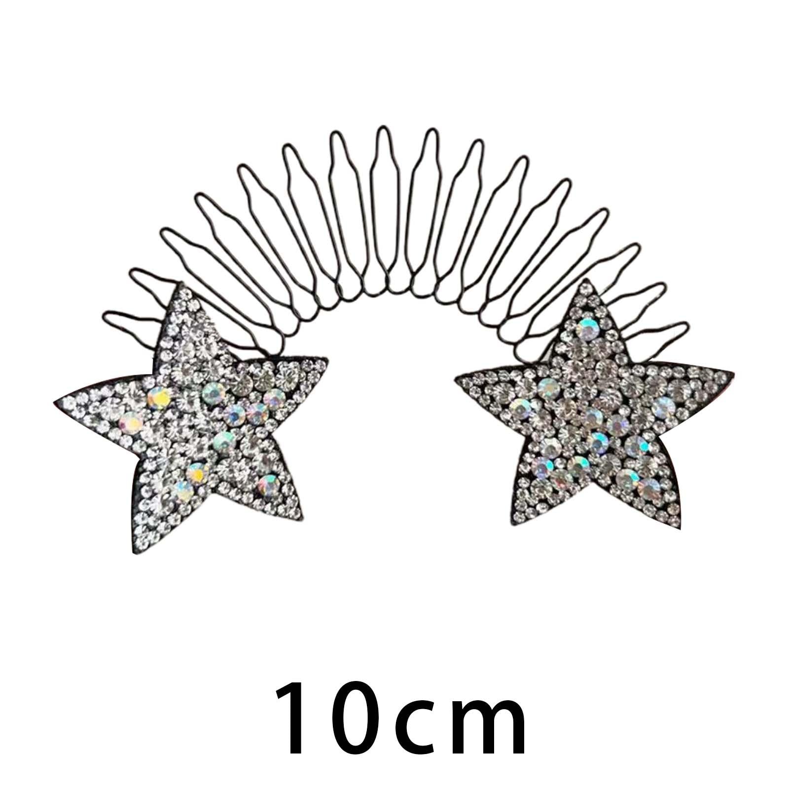 3xHair Clip Comb Hairpins for Girl Durable Hair Styling Tool for Long Hair Silver
