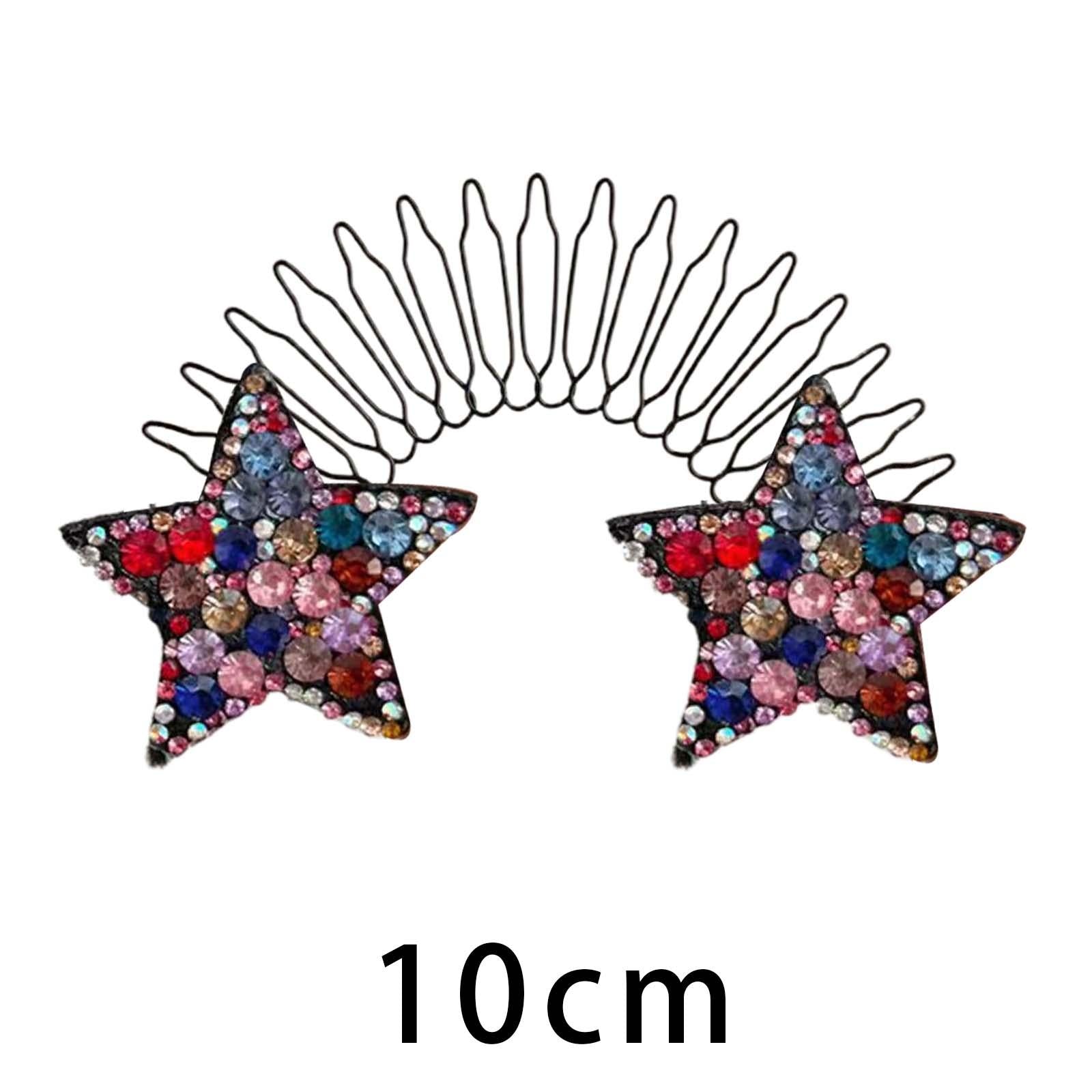 4xHair Clip Comb Hairpins for Girl Durable Hair Styling Tool for Long Hair Multicolor