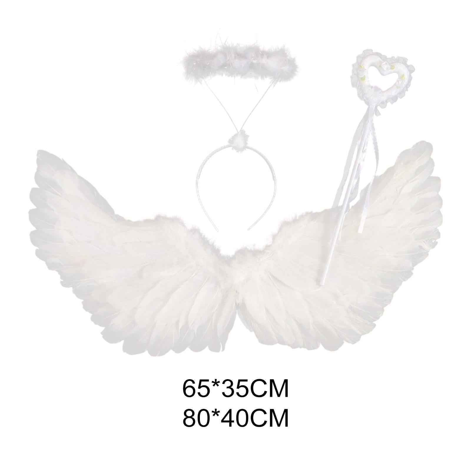 Angel Wing Cosplay Gift Headband for Carnival Birthday Stage Performance 65cmx35cm