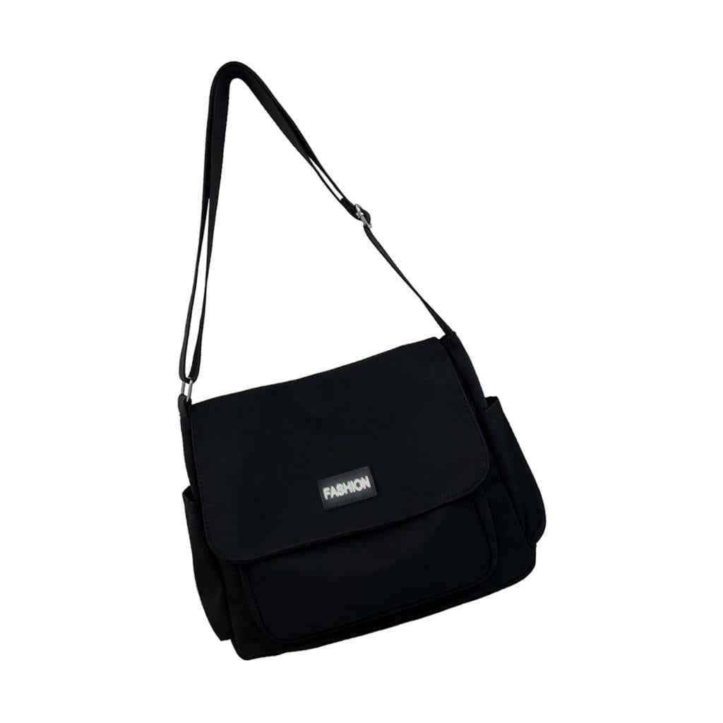 Bag Wtih Side Bag Adjustable Casual Bag for Camping Utility Travel Black