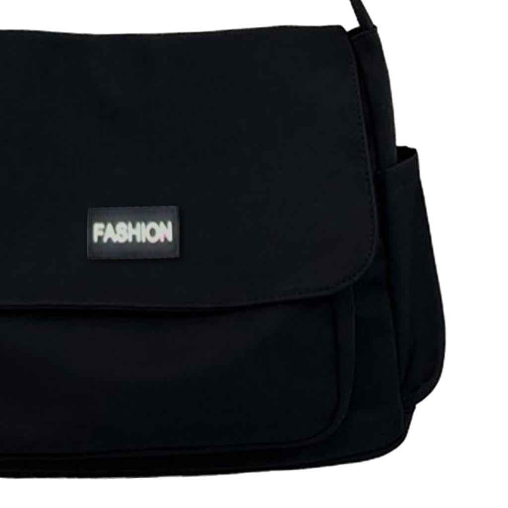 Bag Wtih Side Bag Adjustable Casual Bag for Camping Utility Travel Black