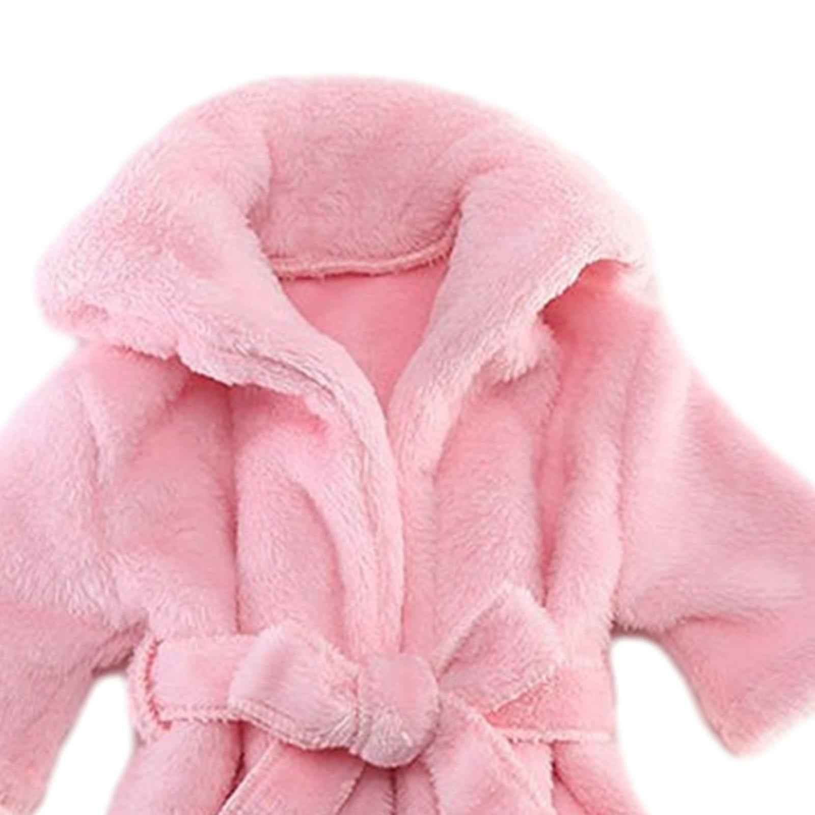Newborn Photography Props Bathrobe Newborn Costume Baby Robe for Infant Boys Pink