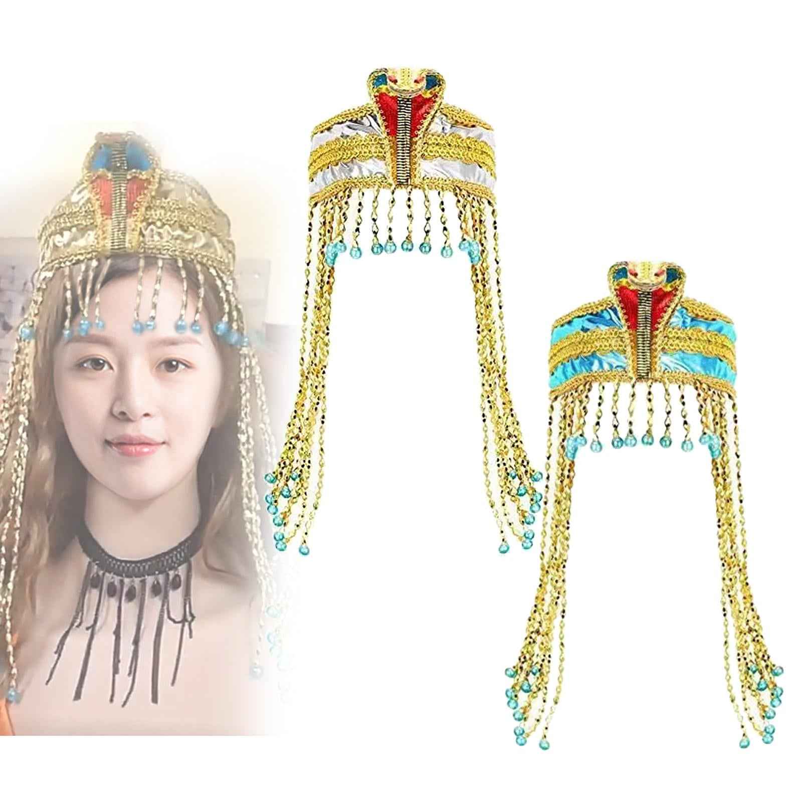 Egyptian Headpiece Egyptian Costume Accessories for Holiday Party Photo Prop Silver