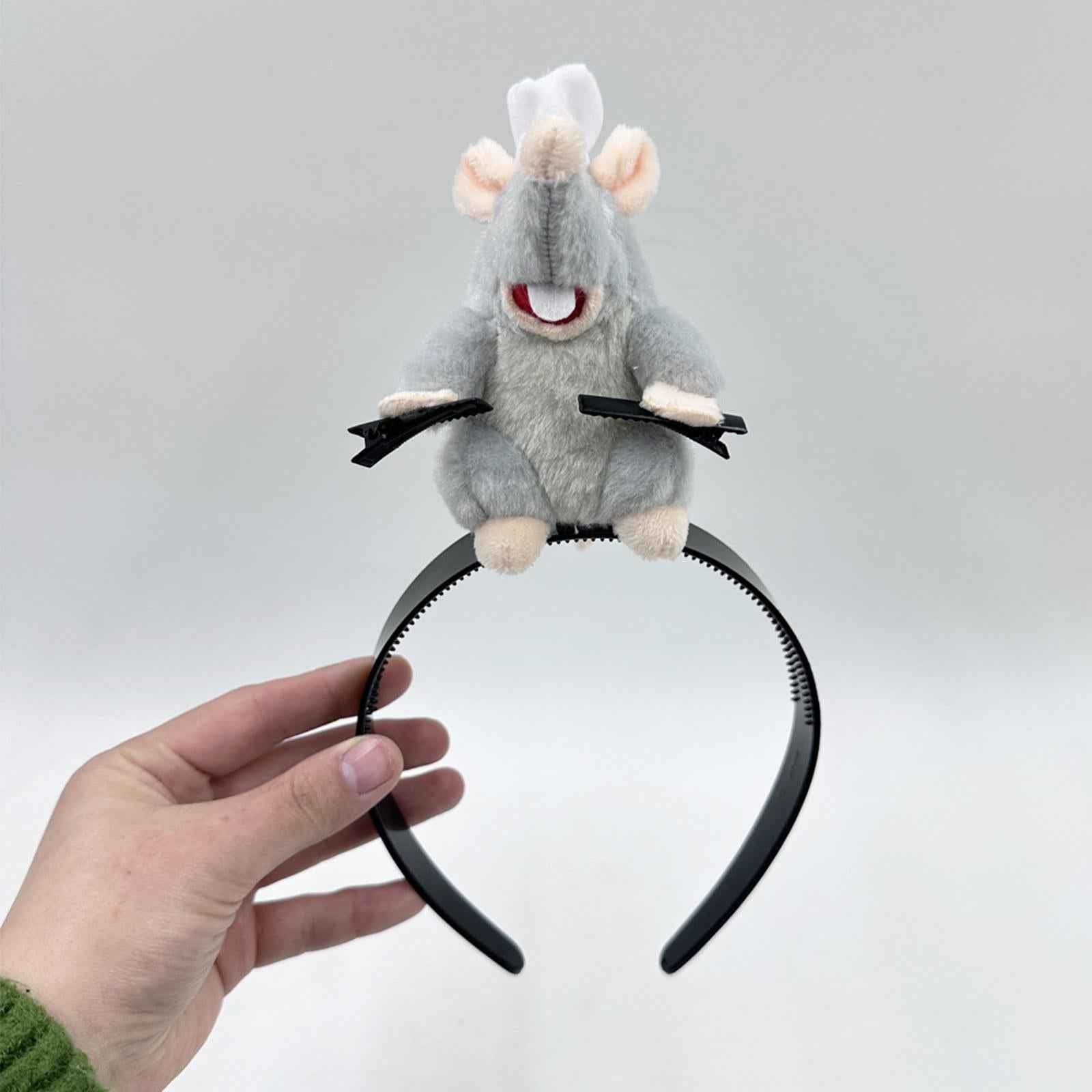Ratatouille Headband Plush Doll Cute Gift Headwear Photo Prop Mouse Headband