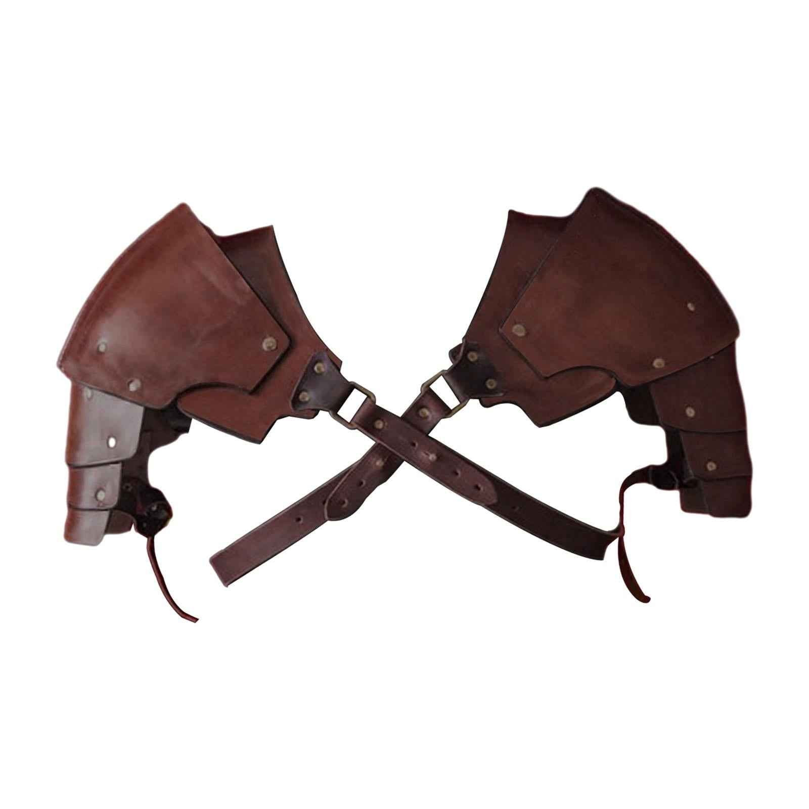 Medieval Shoulder Pauldron Body Chest Harness Belt for Rave Carnival Cosplay