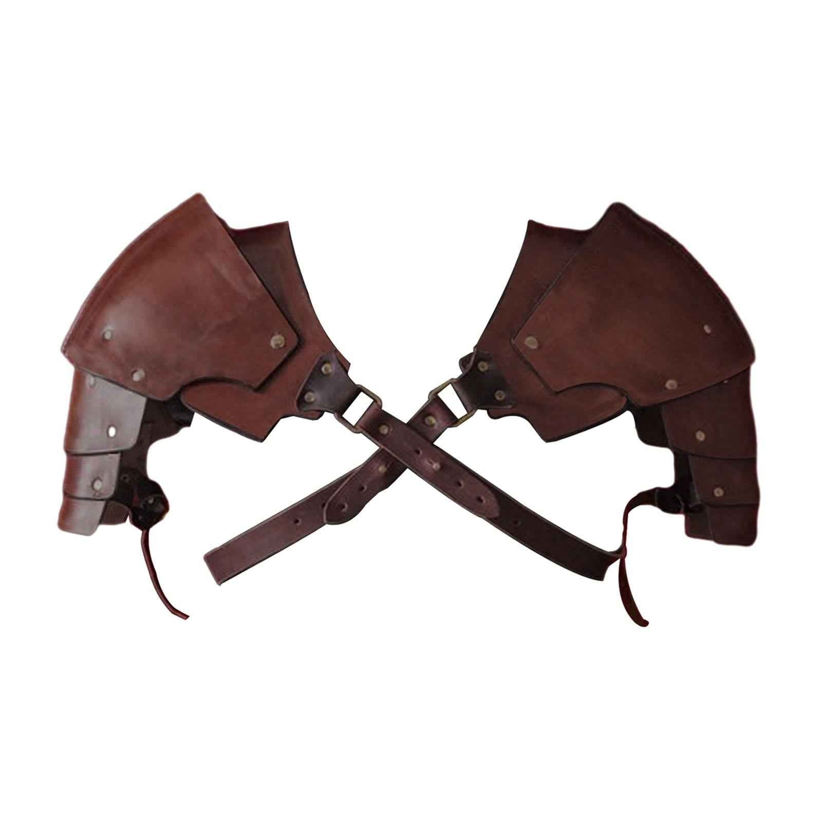 Medieval Shoulder Pauldron Body Chest Harness Belt for Rave Carnival Cosplay