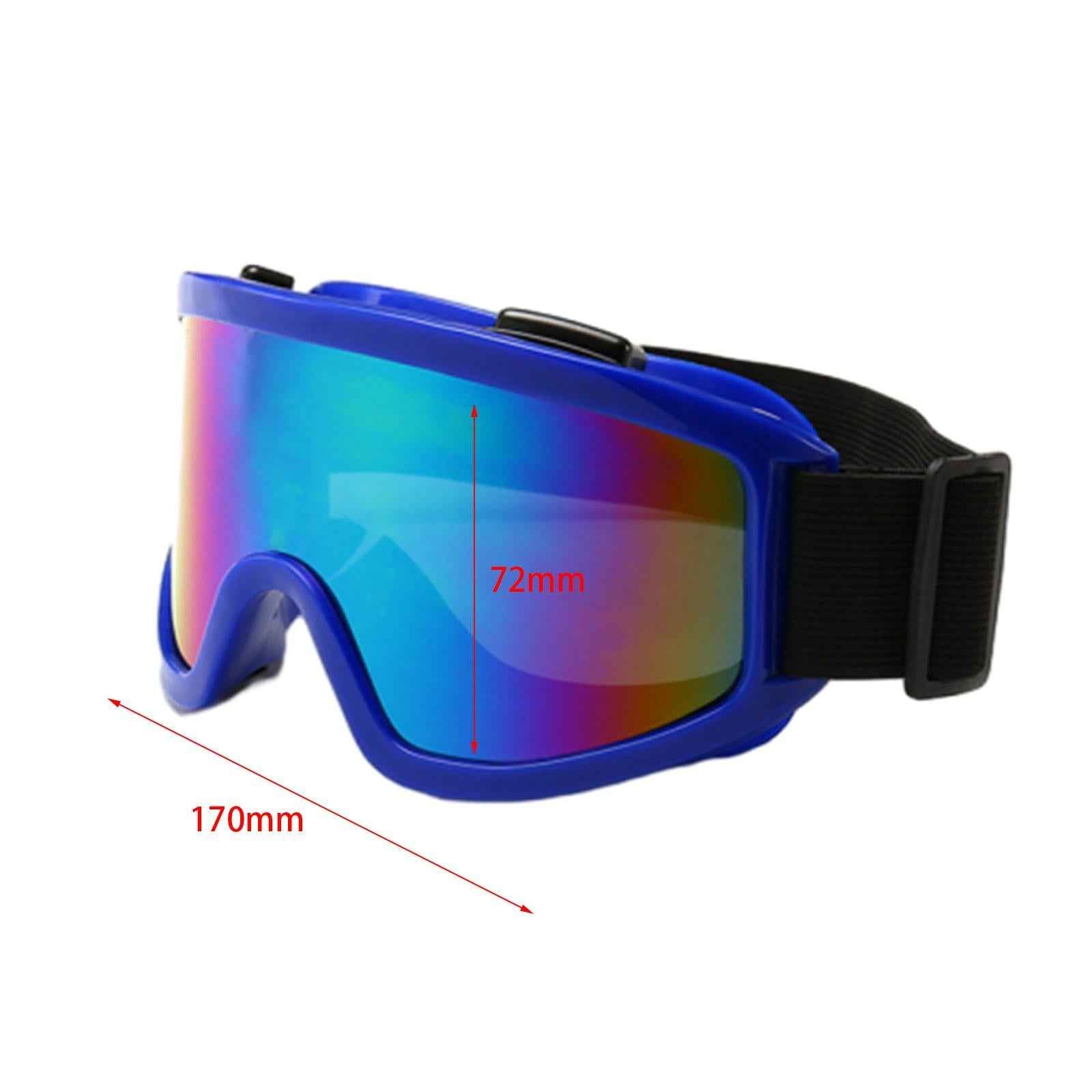 Ski Goggles Eyewear Adult Snowboard Goggles for Motorcycle Cycling Snowboard Blue Frame