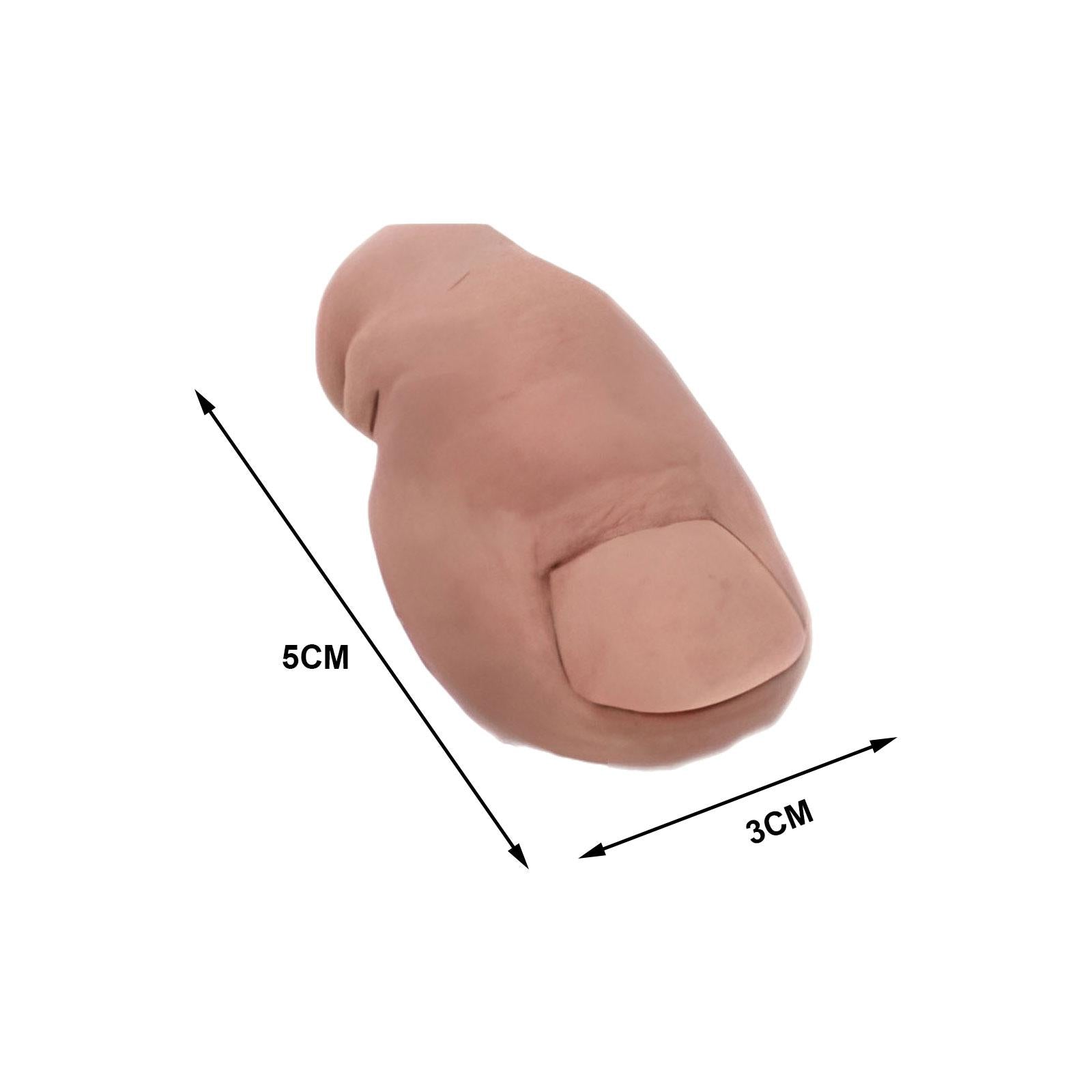 3x2Pcs 3D Funny Toe Clogs Charms Creepy Shoes Decorations for Props DIY Cosplay Hairless
