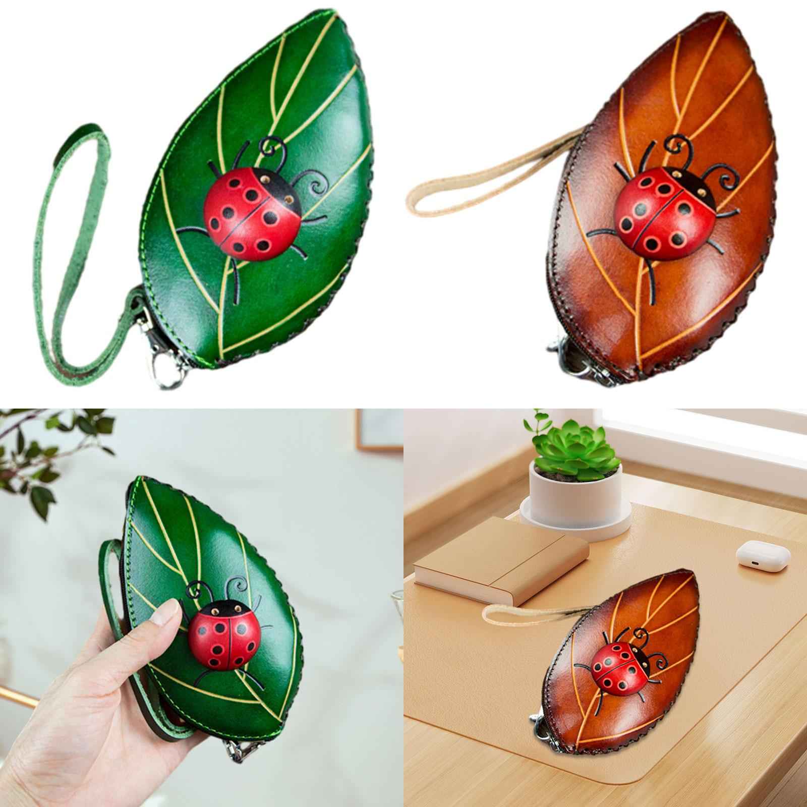 Leaf Purse Lady Handbag Fashion Women Wallet for Commuting Street Party Green
