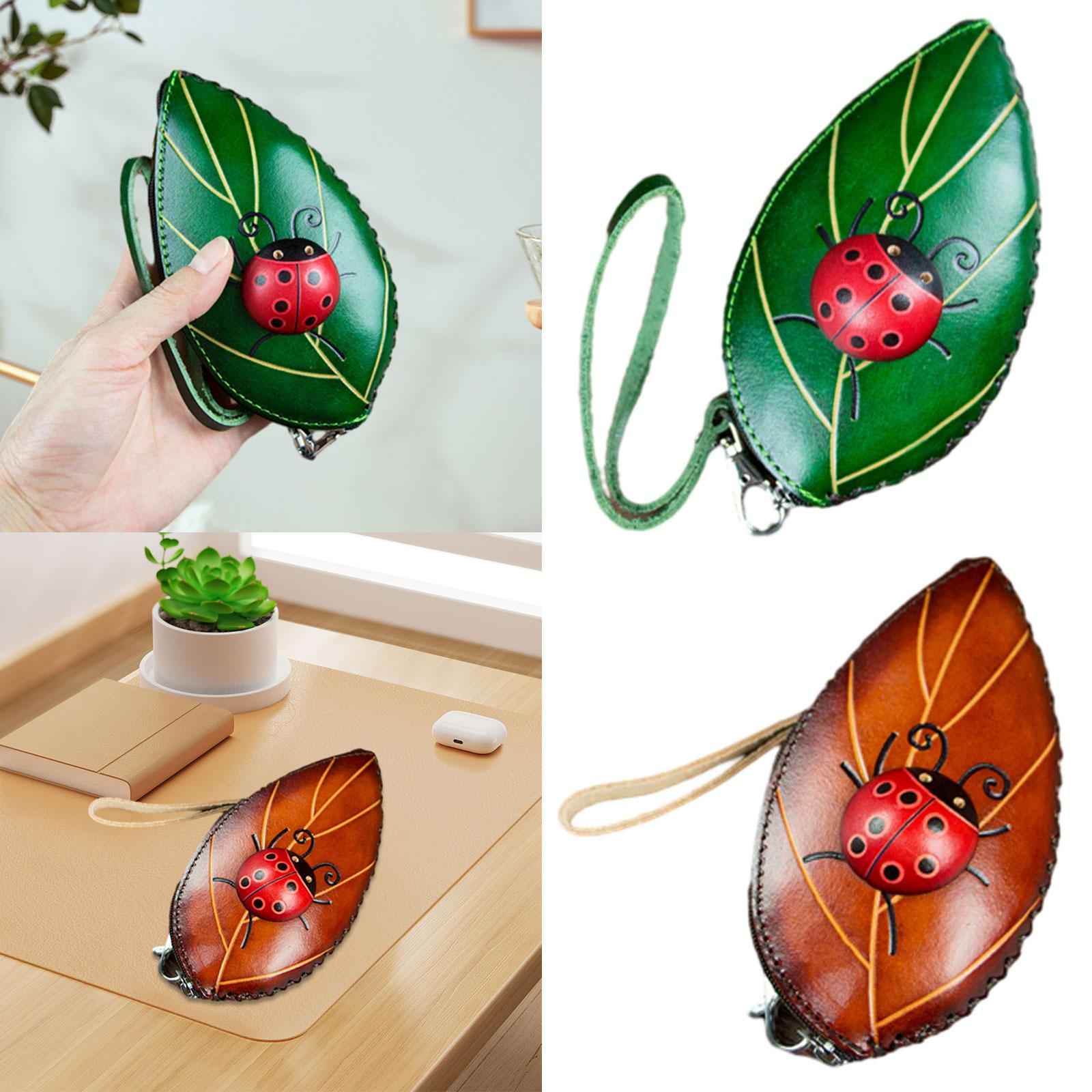 Leaf Purse Lady Handbag Fashion Women Wallet for Commuting Street Party Green