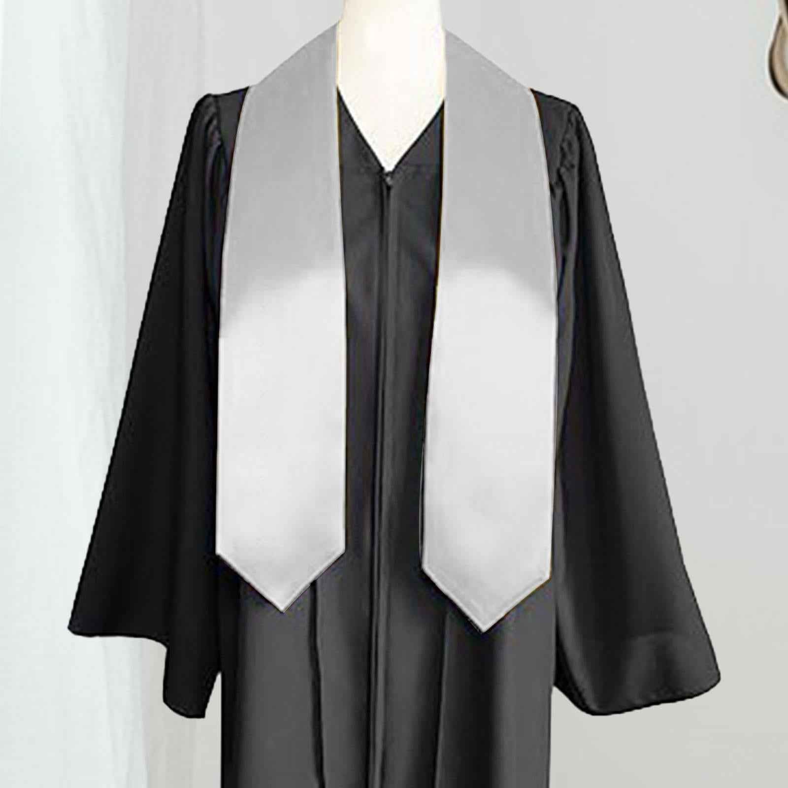 Graduation Stole for University Academic Commencements Graduation Ceremonies White