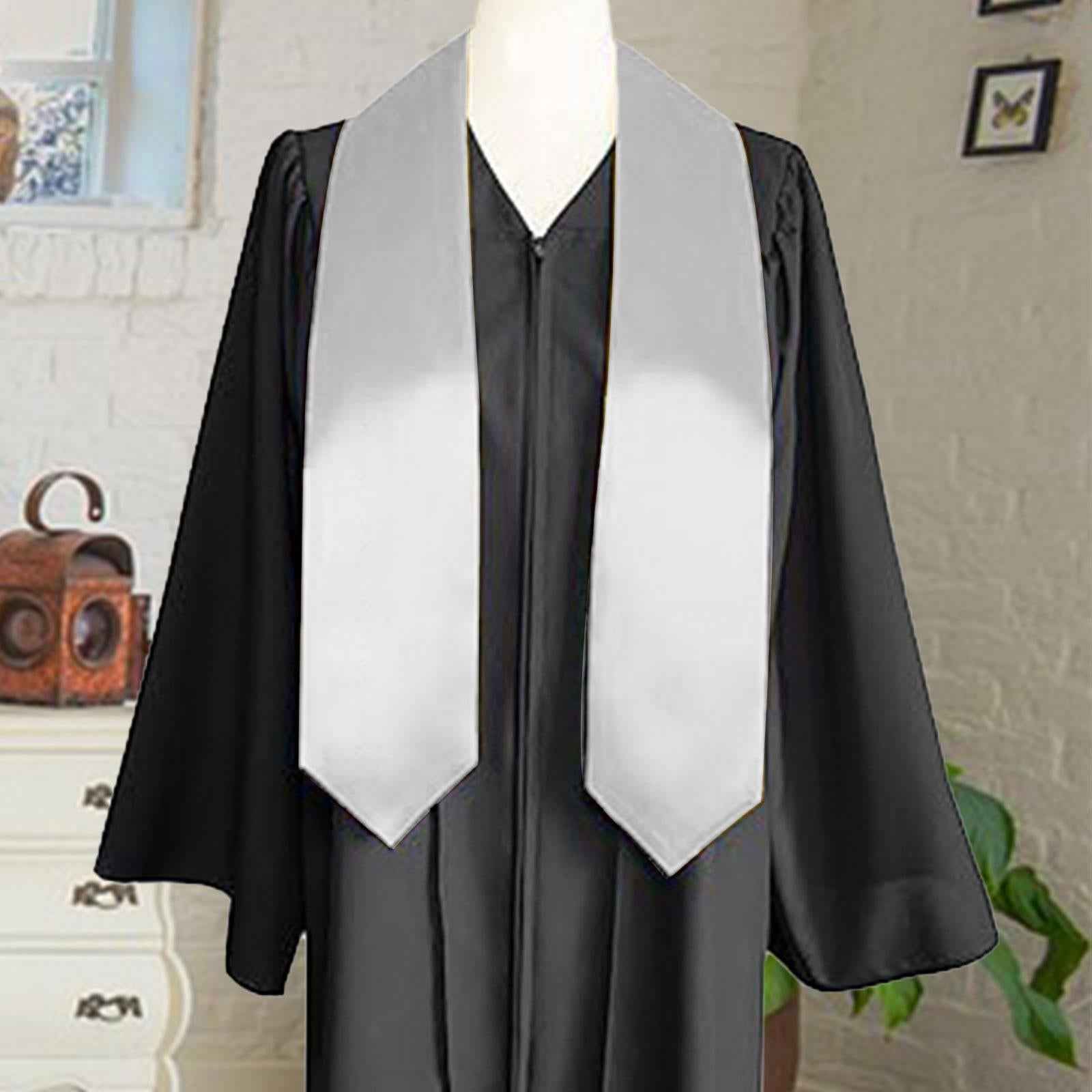 Graduation Stole for University Academic Commencements Graduation Ceremonies White