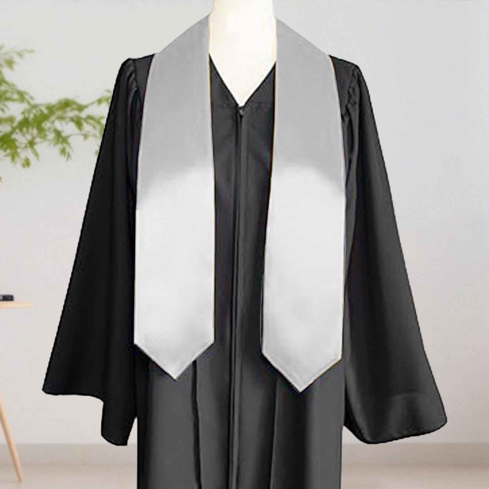 Graduation Stole for University Academic Commencements Graduation Ceremonies White