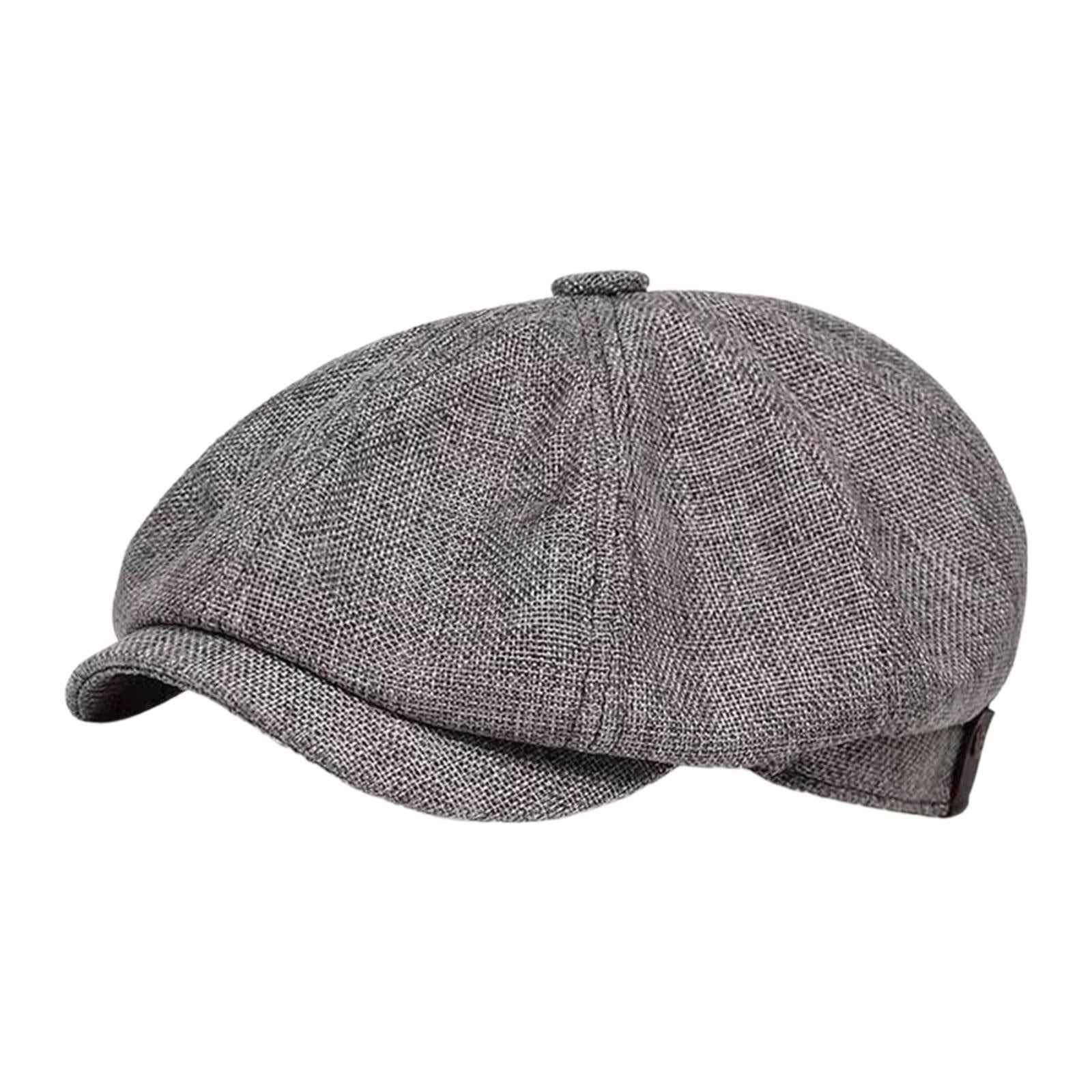 Beret Hat Summer Cabbie Driving Hat Flat Hat for Driving Camping Accessories Dark Grey